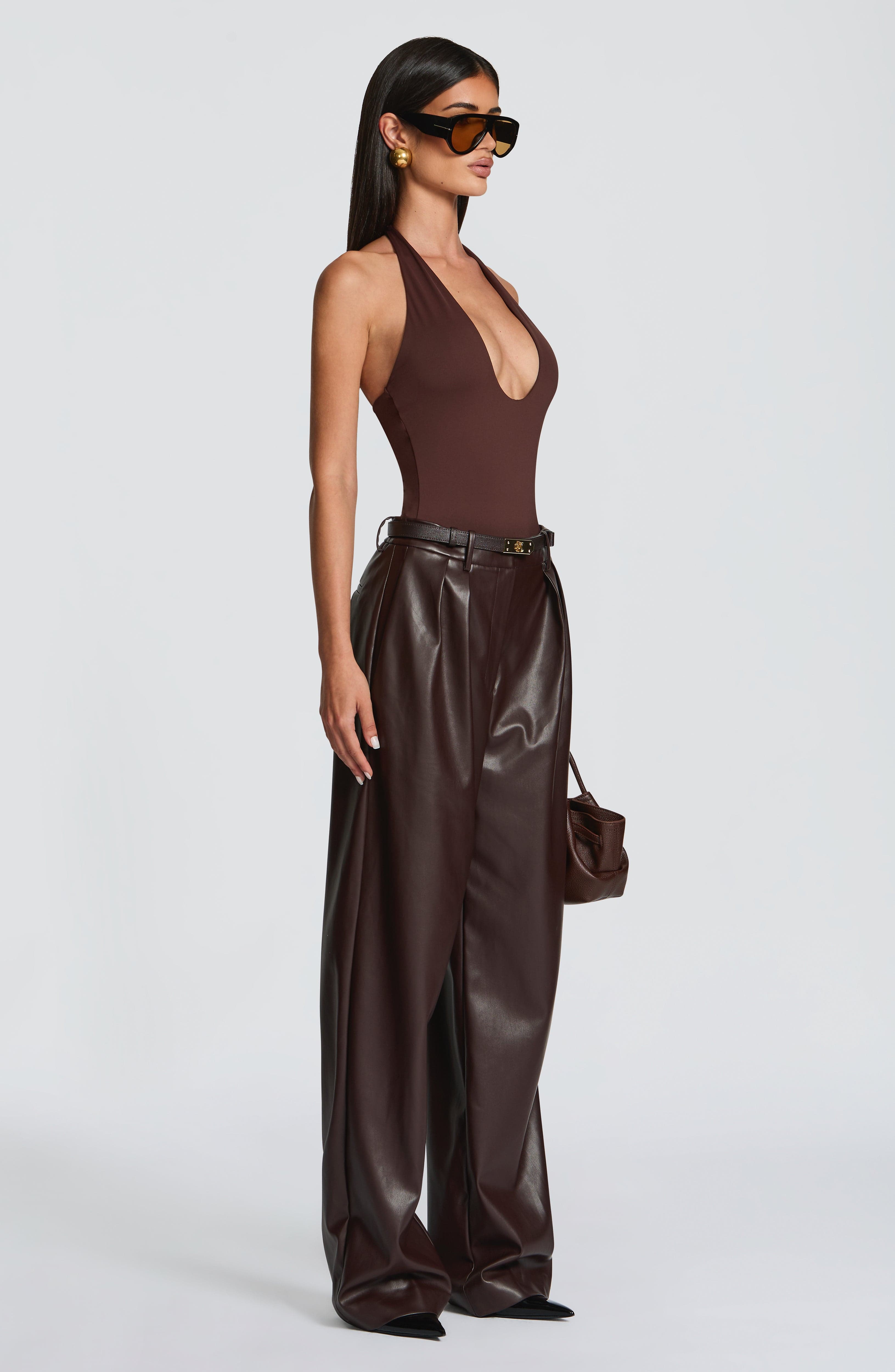 Glenda Pants - Plum Brown - Image 3