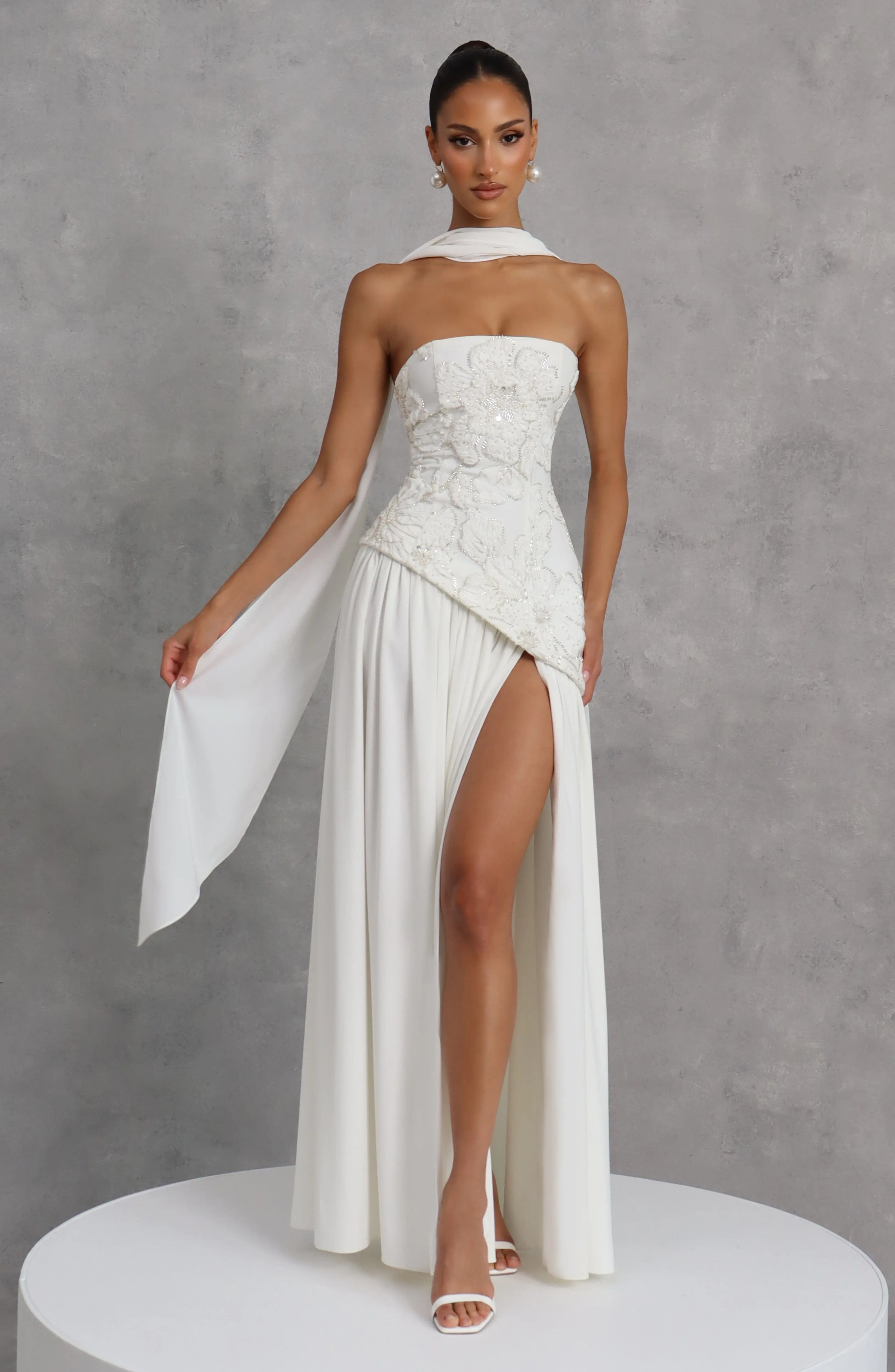 Anneliese Maxi Dress - Ivory - Image 17