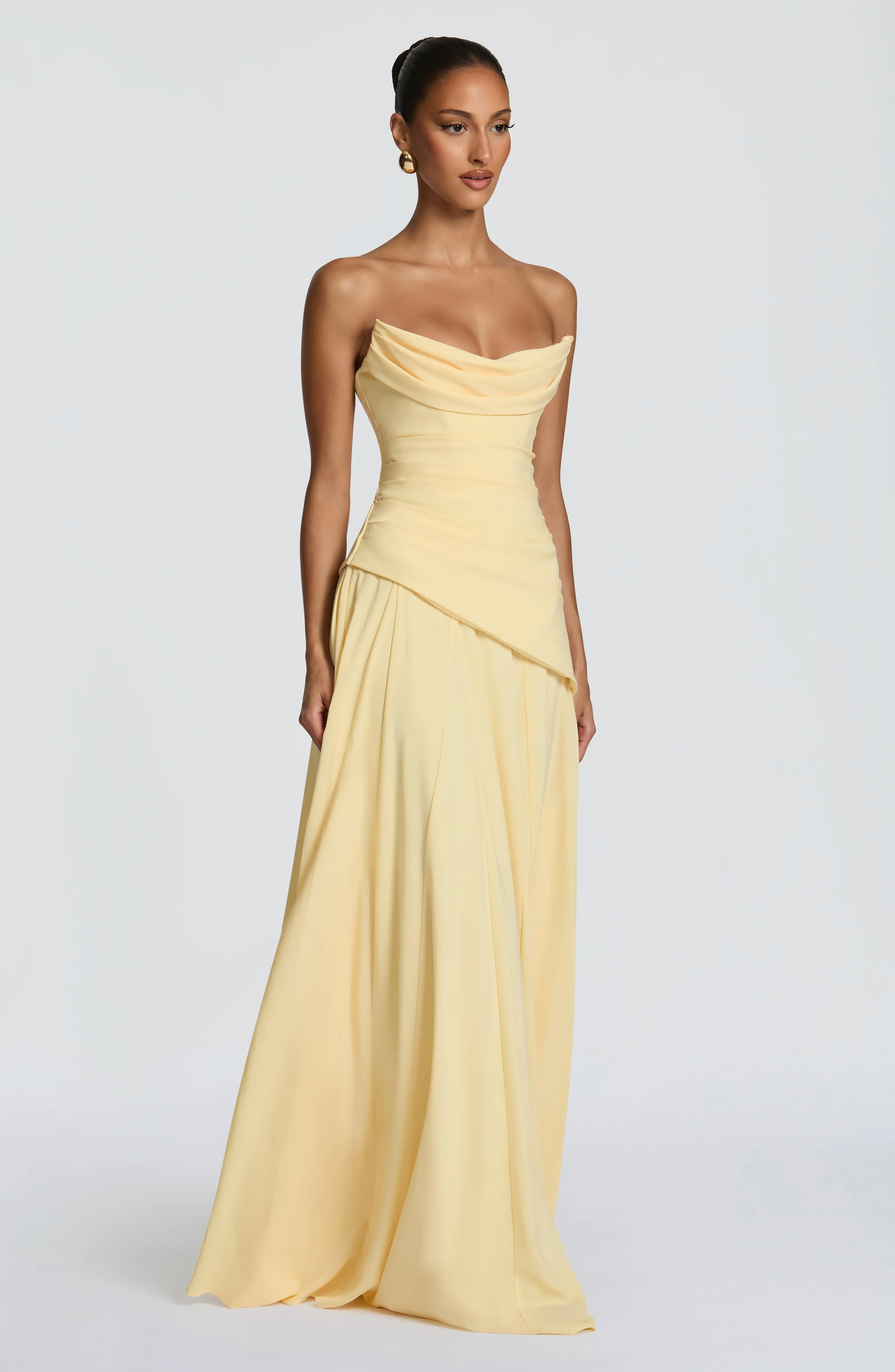 Patricia Maxi Dress - Lemon - Image 13
