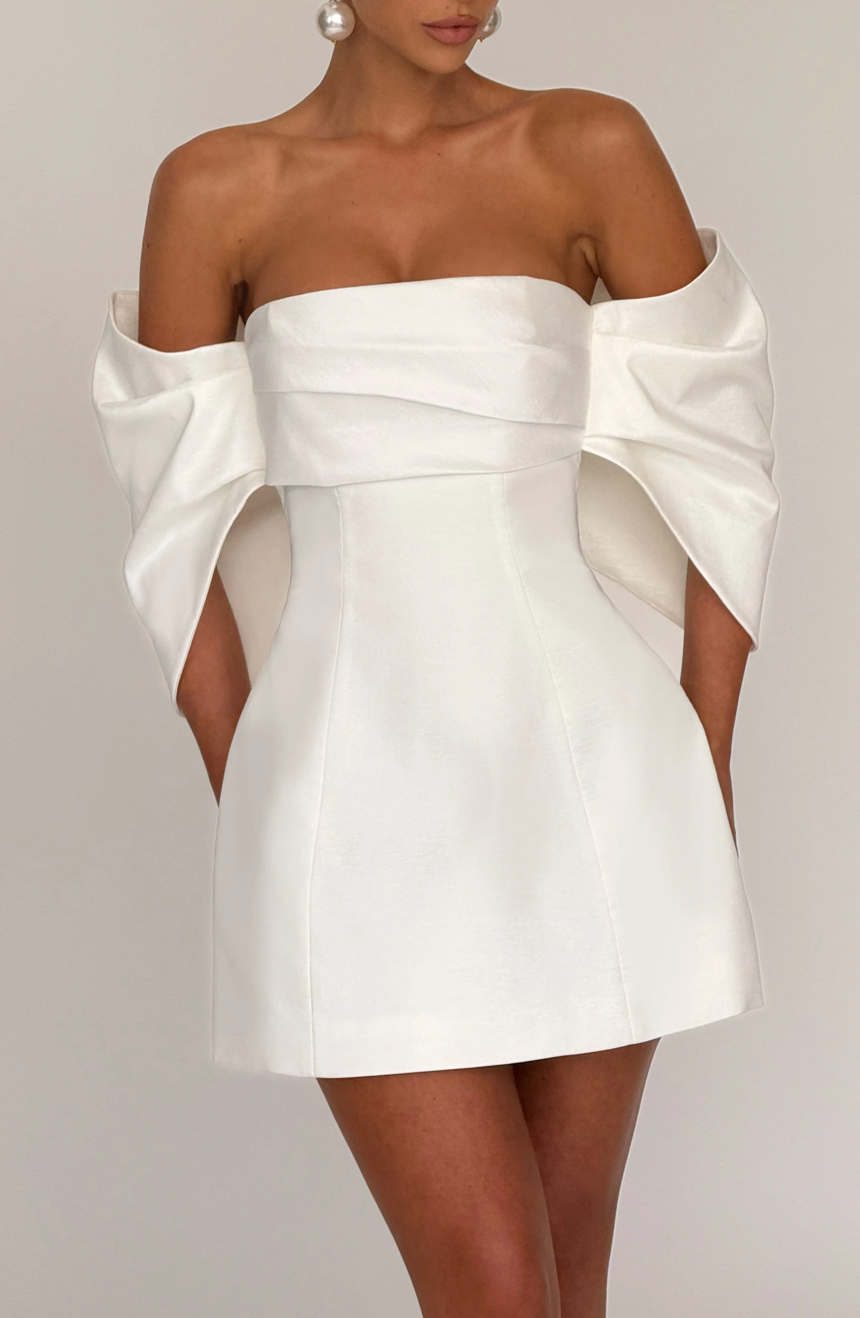 Briella Mini Dress - Ivory - Image 2