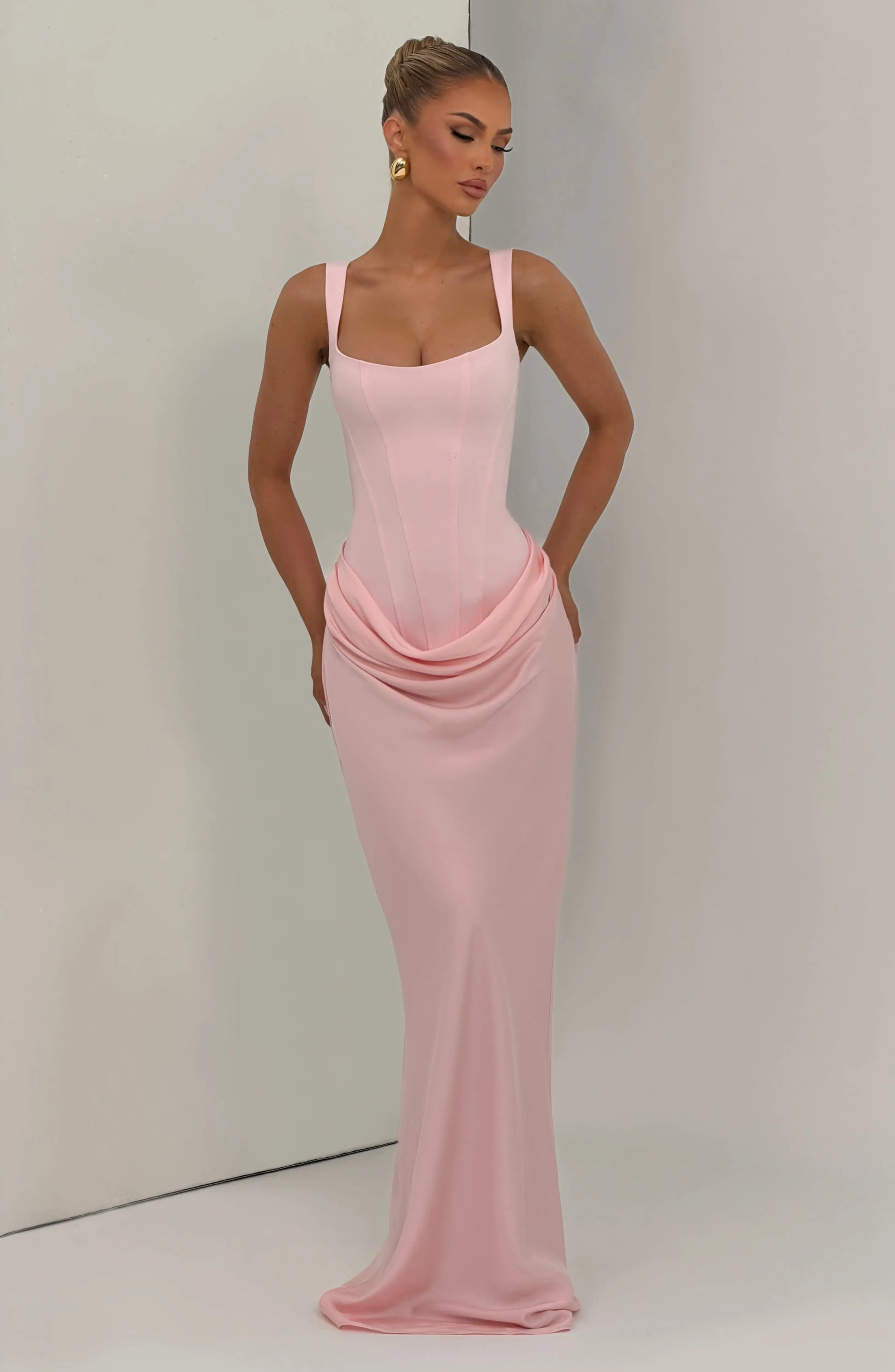 Cornelia Maxi Dress - Blush - Image 5