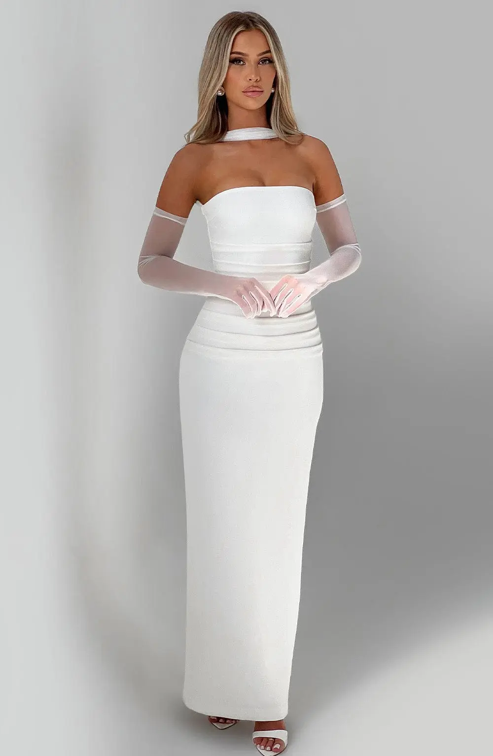 Yulia Maxi Dress - Ivory - Image 2