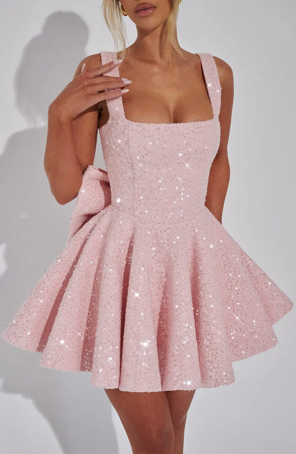 Dorothy Mini Dress - Blush - Image 5