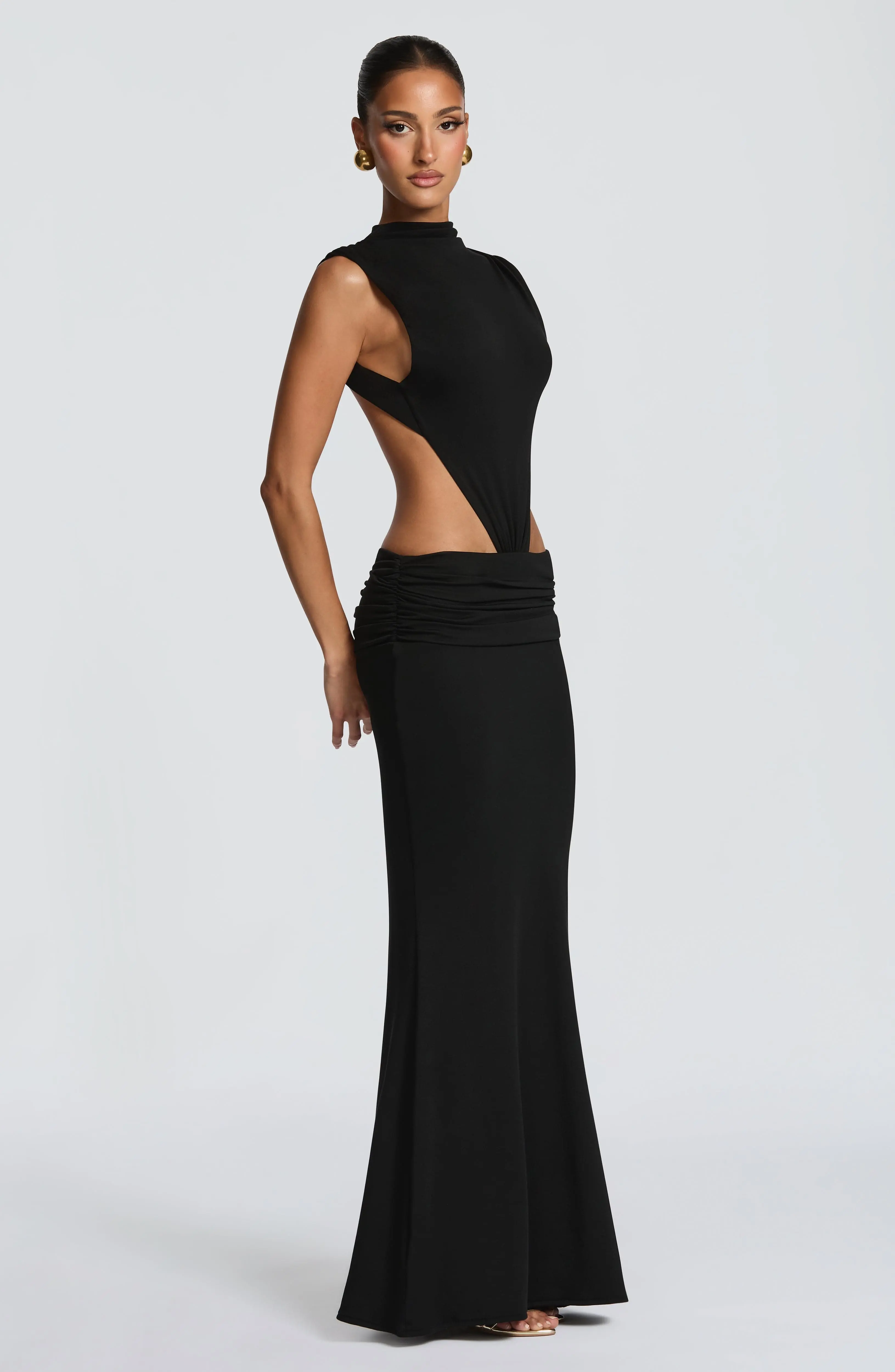 Fenella Maxi Dress - Black - Image 5