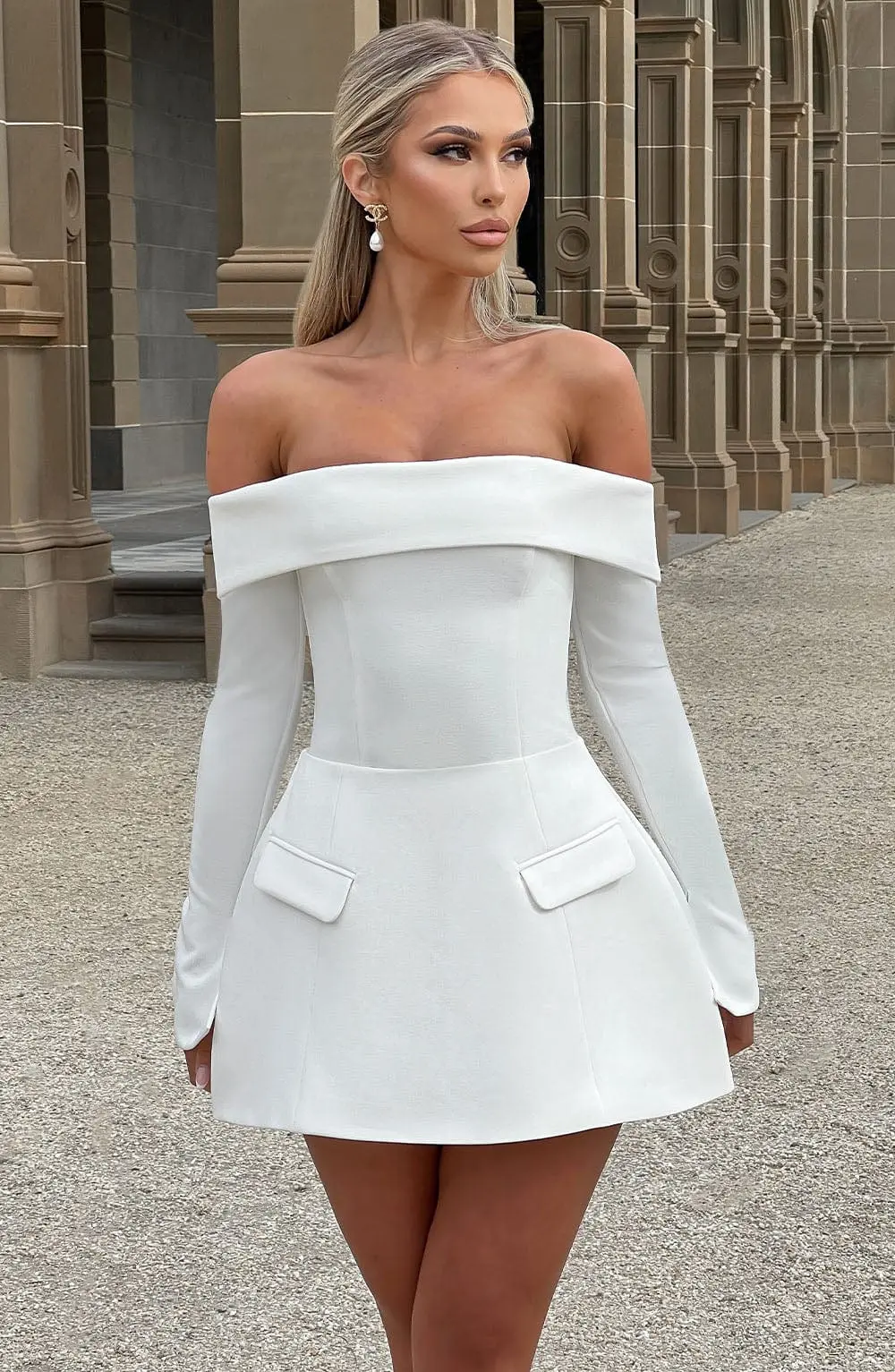 Grace Skort - Ivory - Image 13