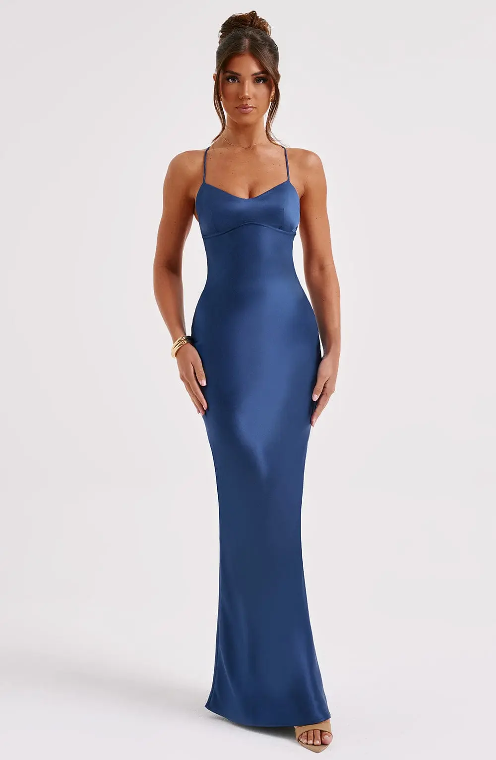 Malika Maxi Dress - Navy - Image 6