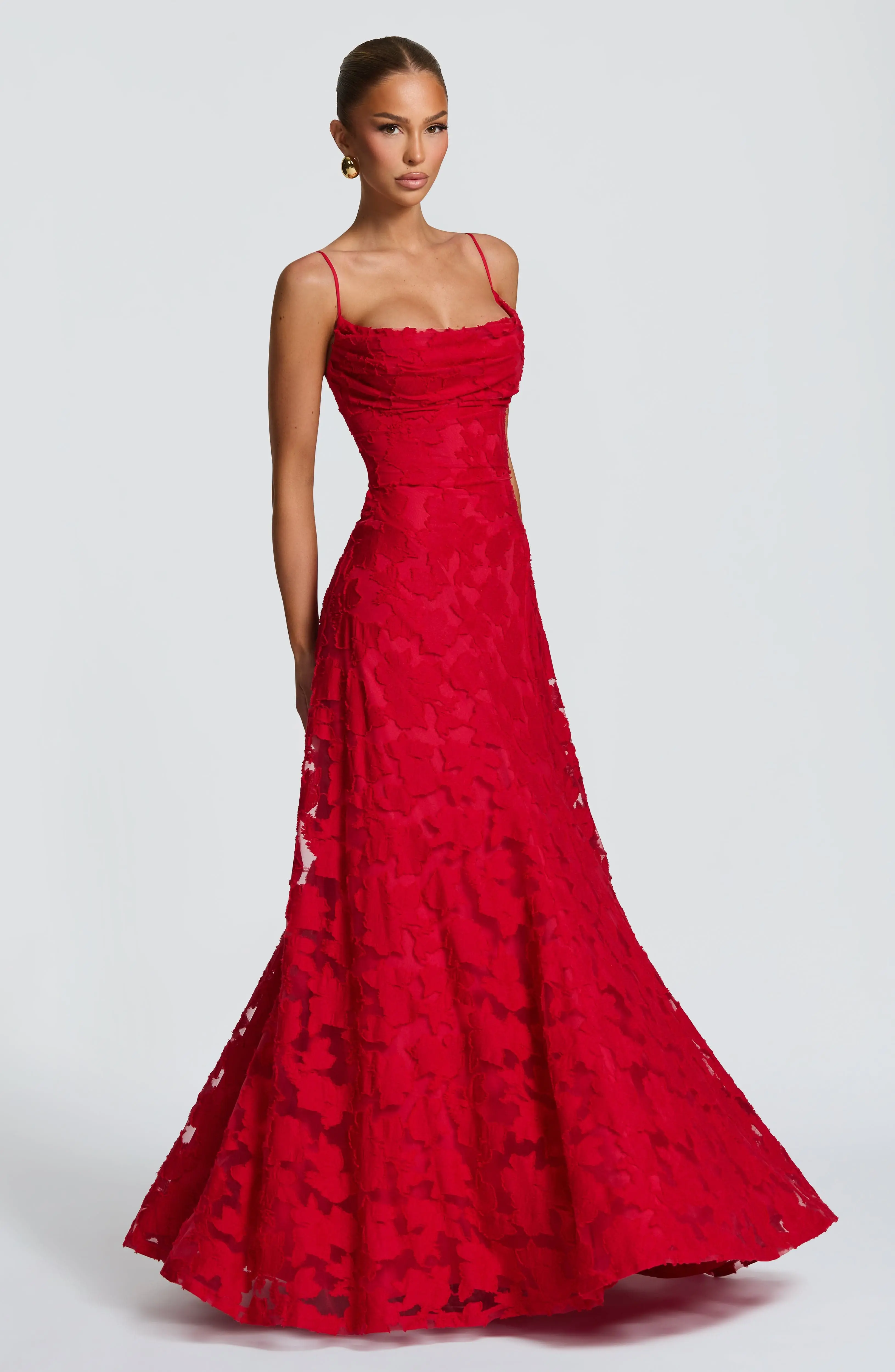 Francis Maxi Dress - Red - Image 2