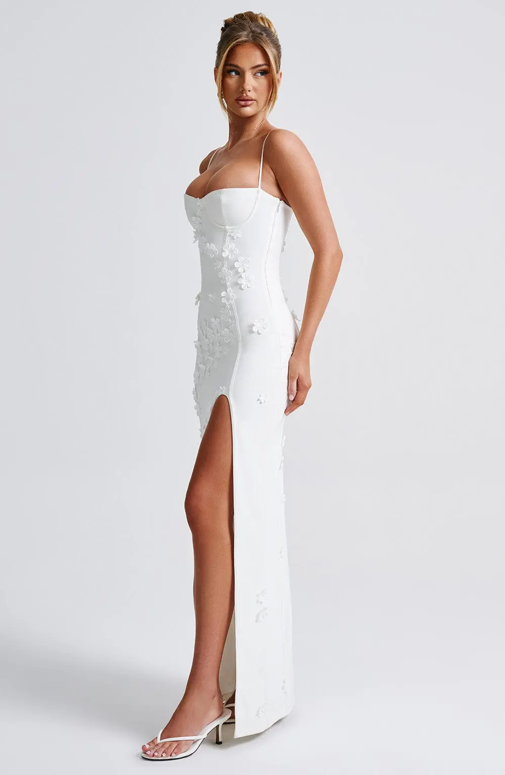 Dalary Maxi Dress - Ivory Lined - Image 5