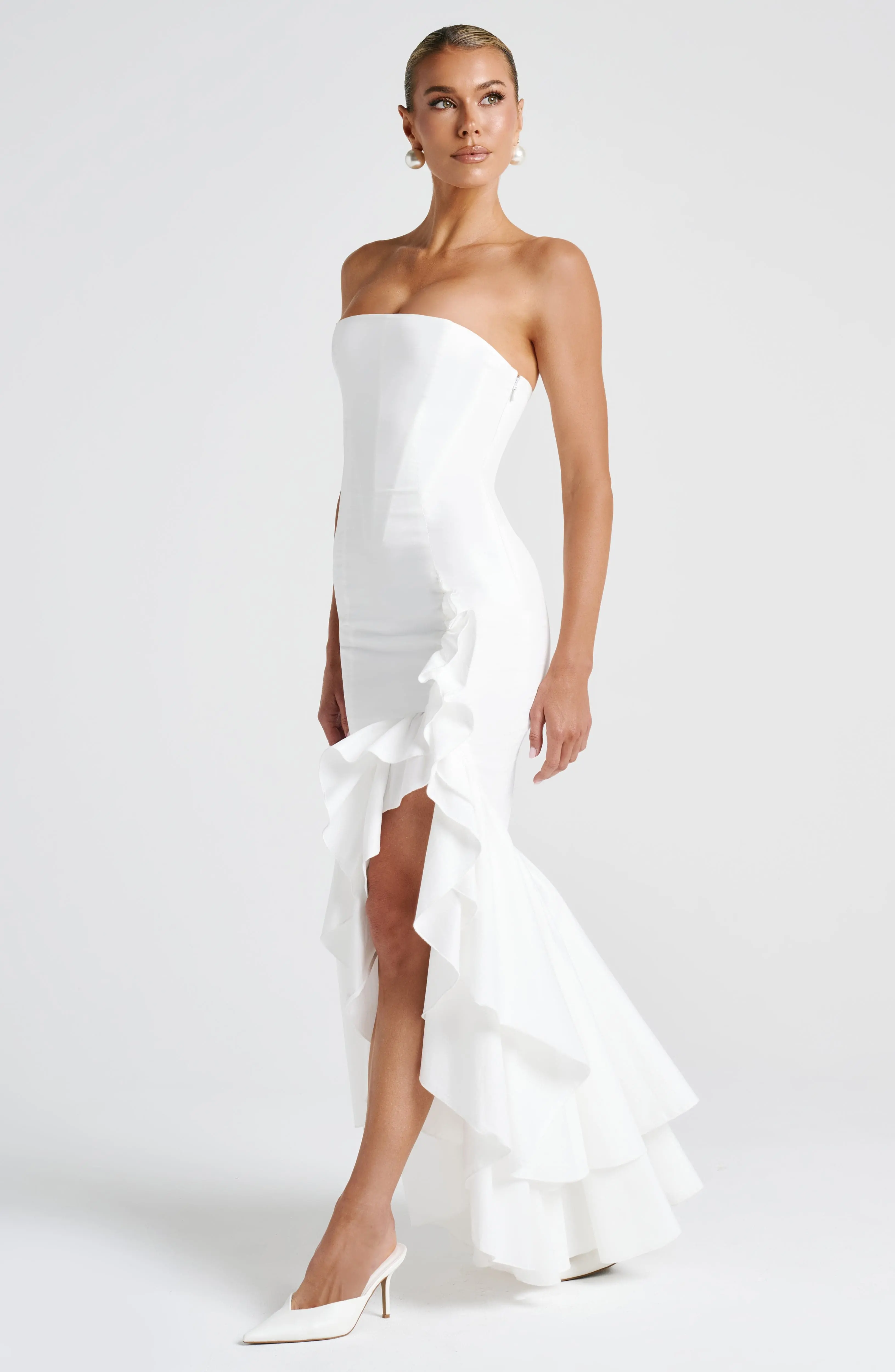 Angelina Maxi Dress - Ivory - Image 5
