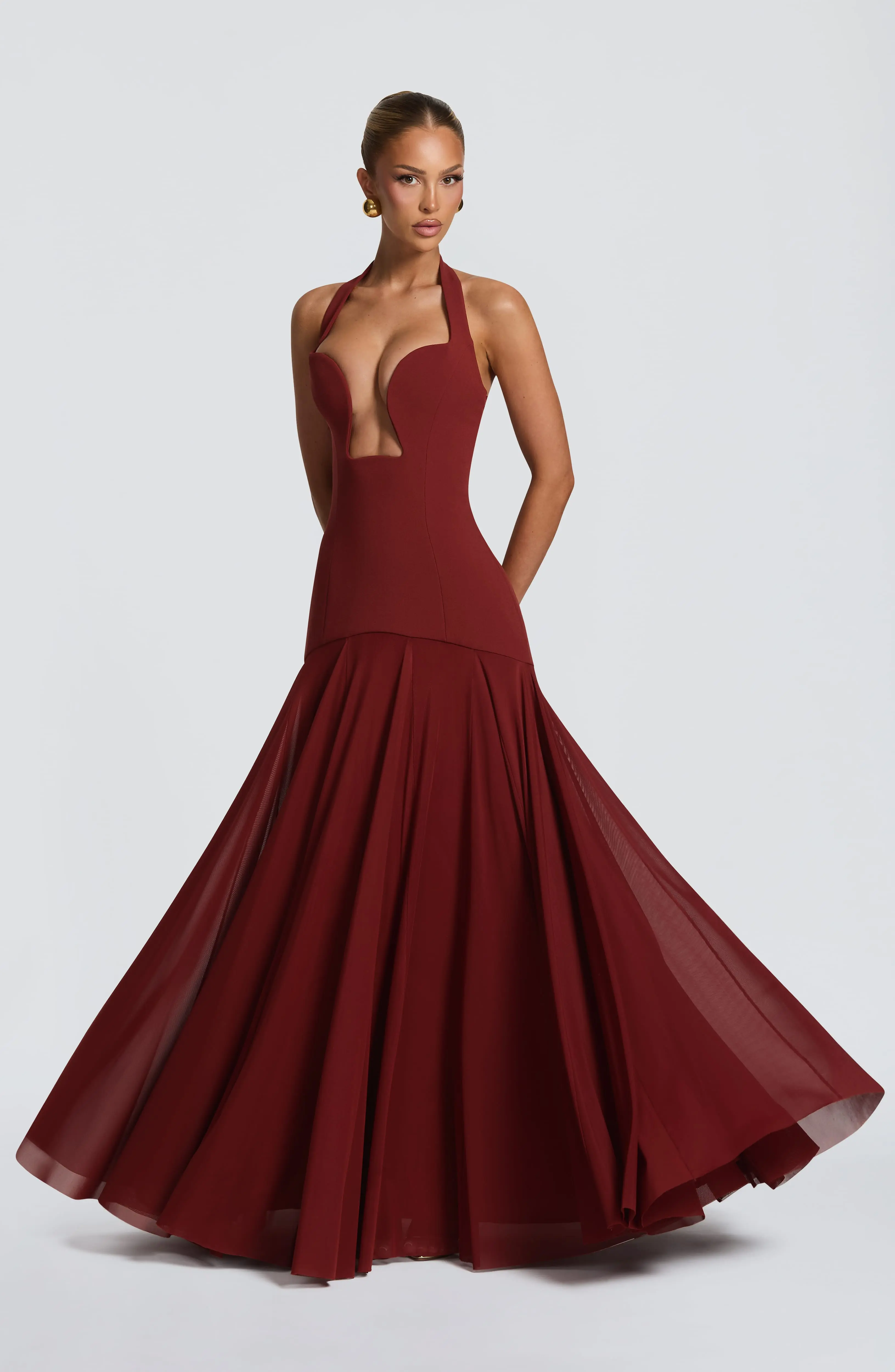Cyrene Maxi Dress - Deep Rust - Image 2