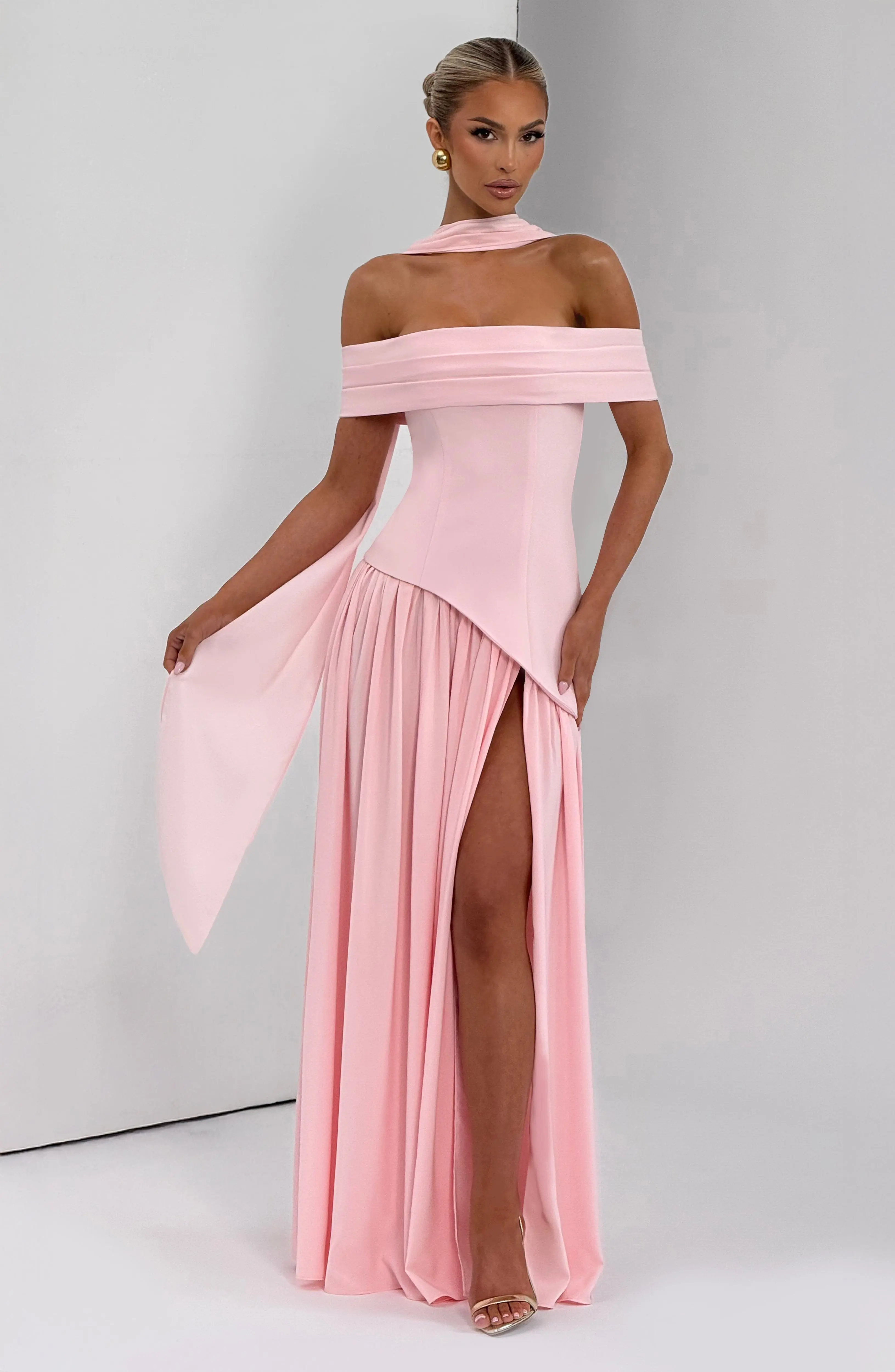 Delilah Maxi Dress - Blush - Image 6
