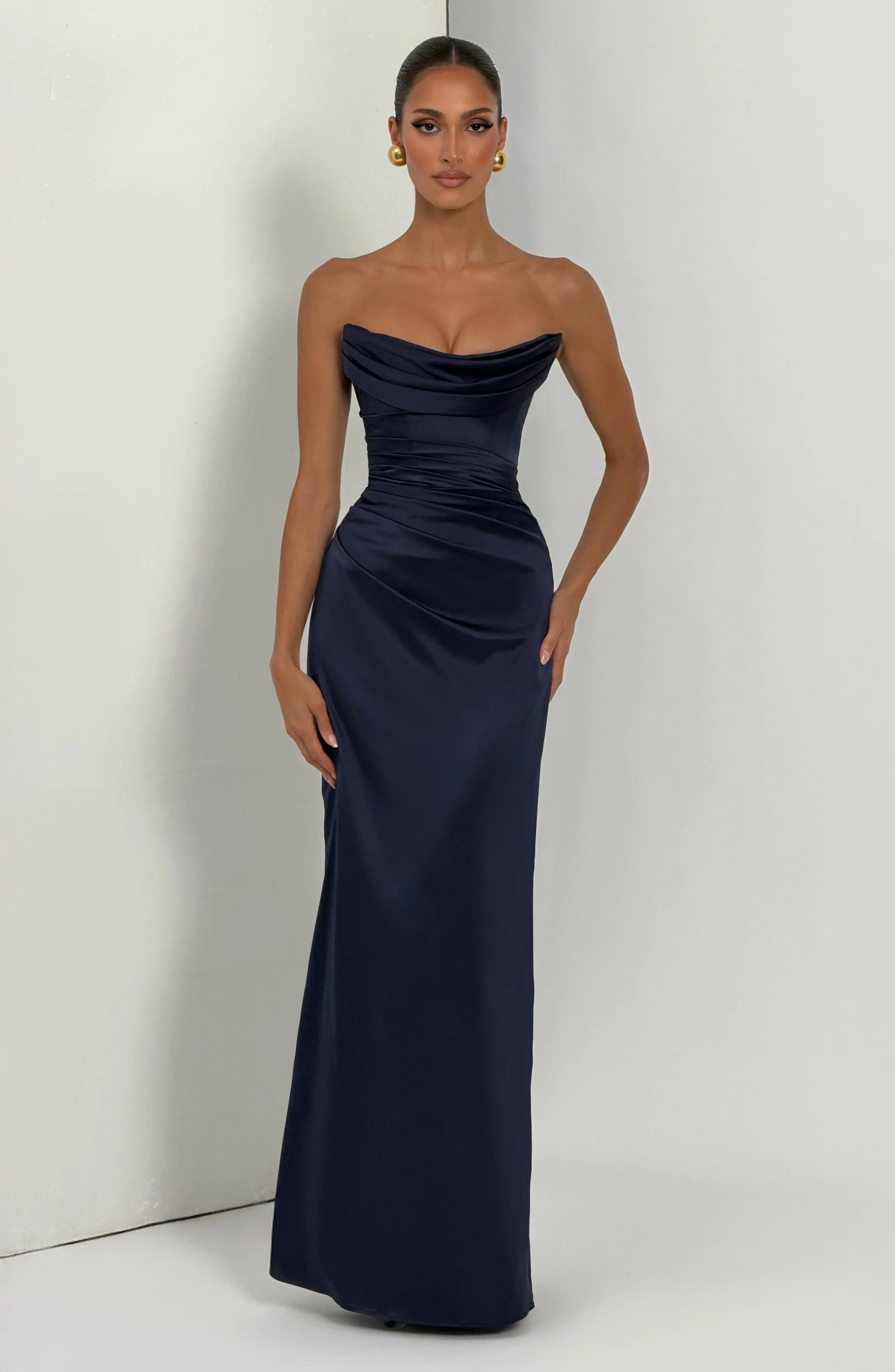 Vessa Maxi Dress - Navy - Image 7