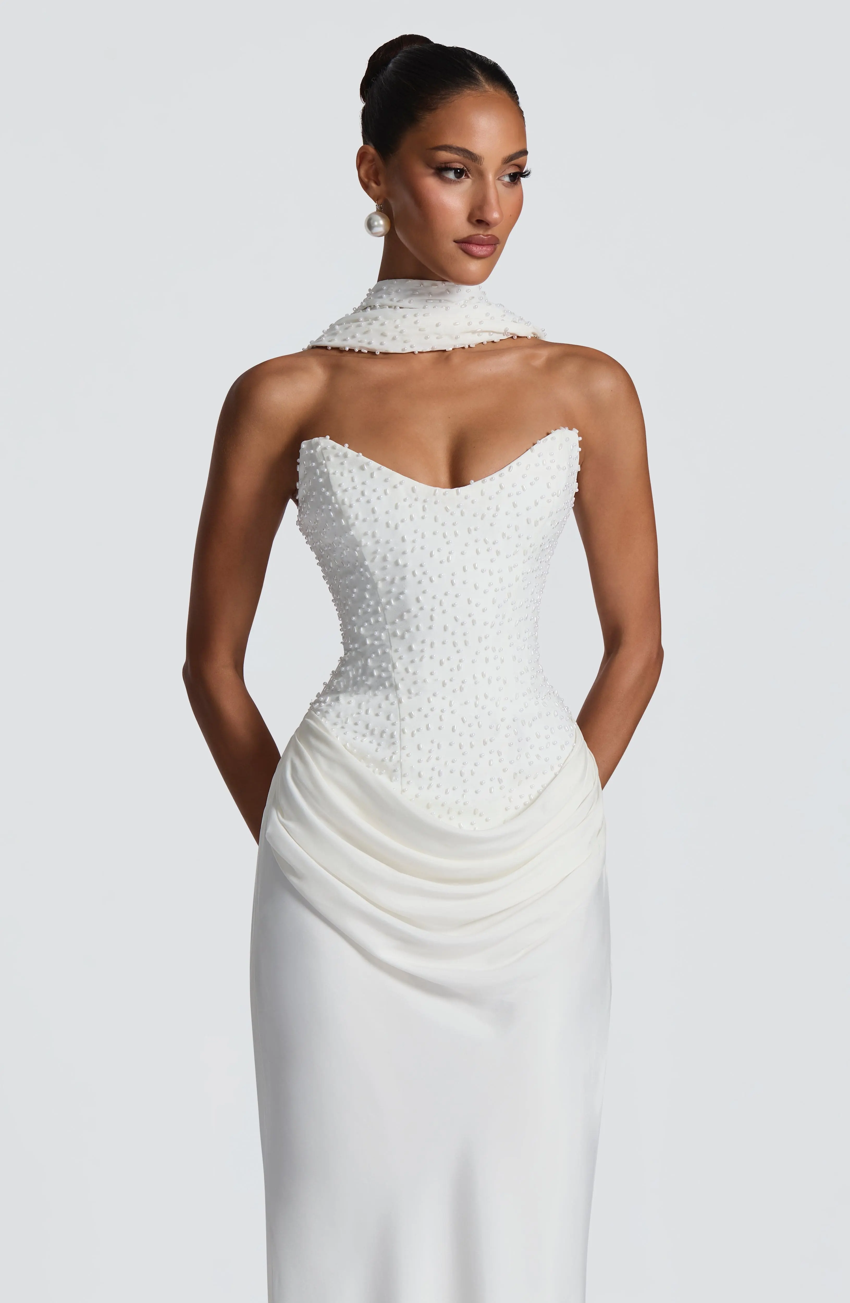 Tindra Maxi Dress - Ivory - Image 6