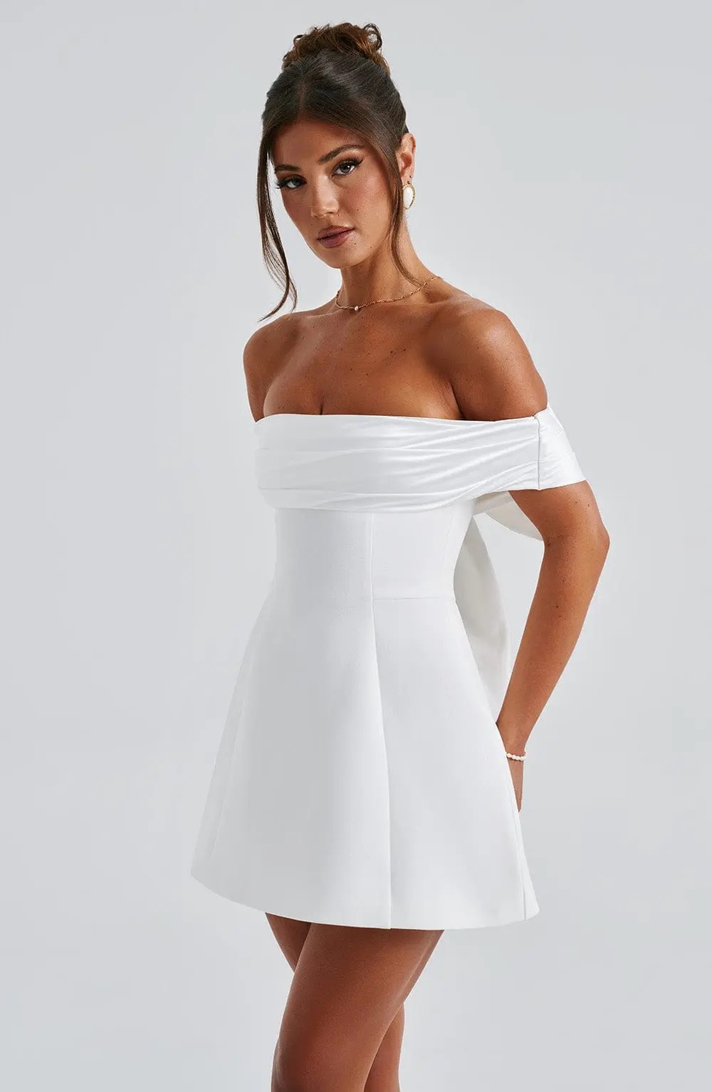 Delta Mini Dress - Ivory - Image 6