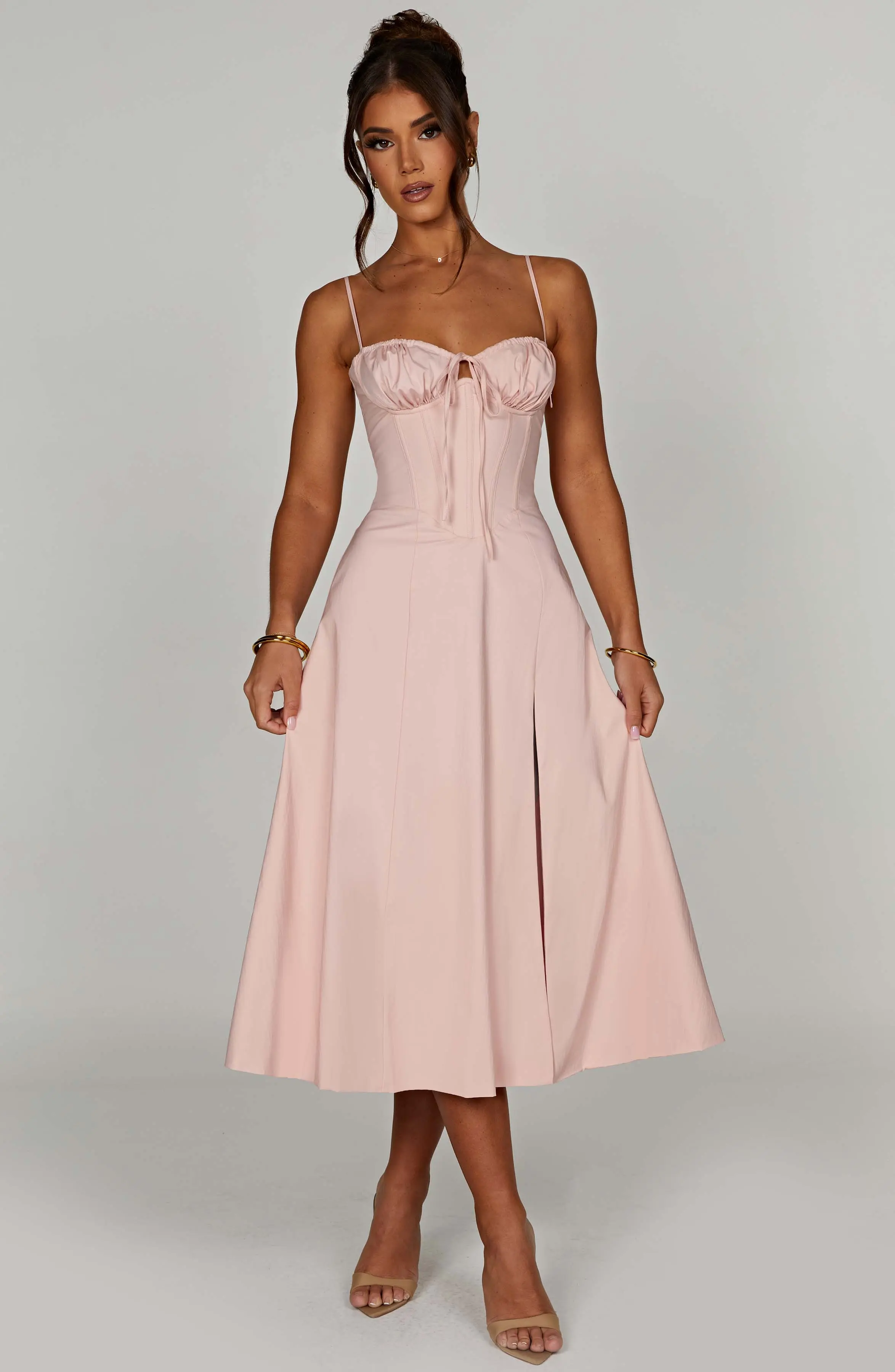 Deanna Midi Dress - Blush - Image 8