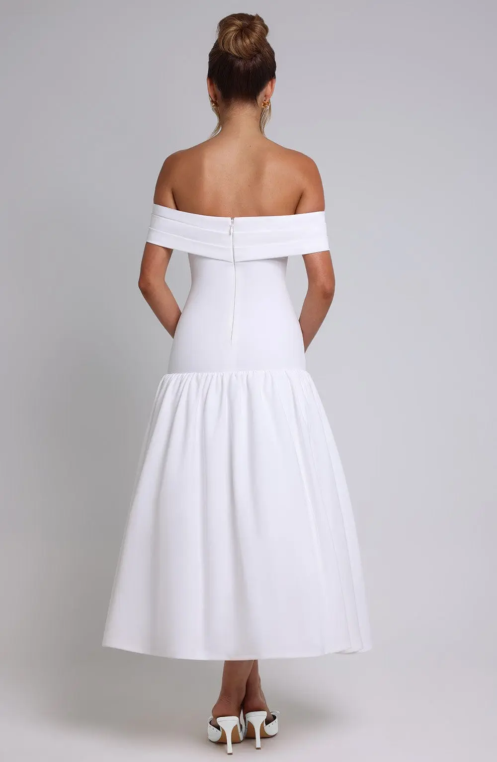Wilhelmina Midaxi Dress - Ivory - Image 3