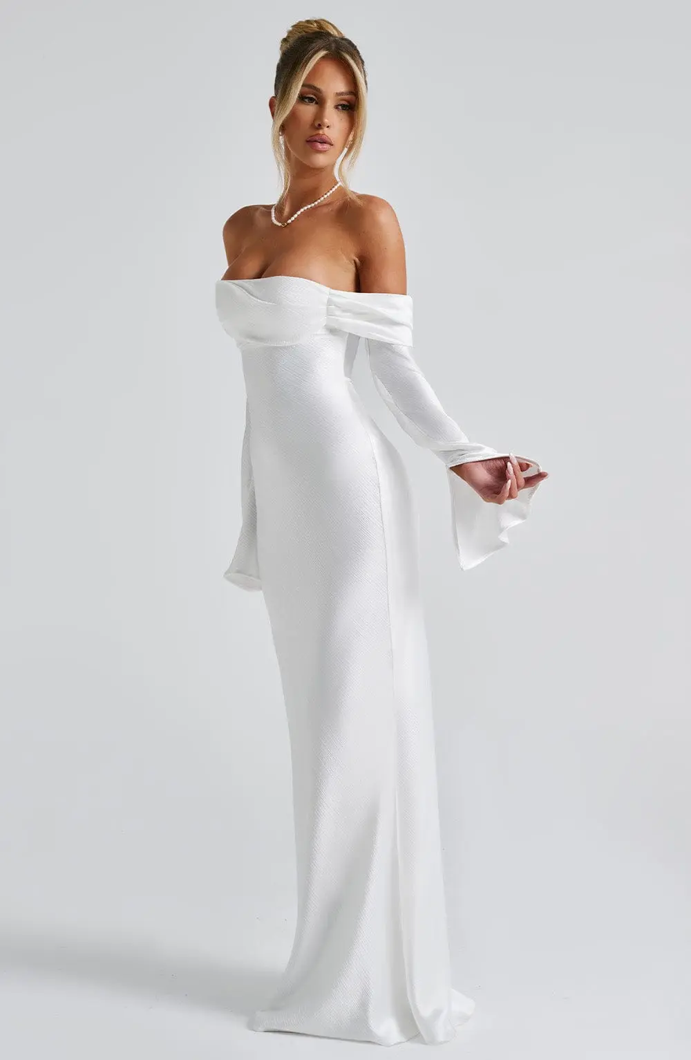 Selene Maxi Dress - Ivory - Image 10
