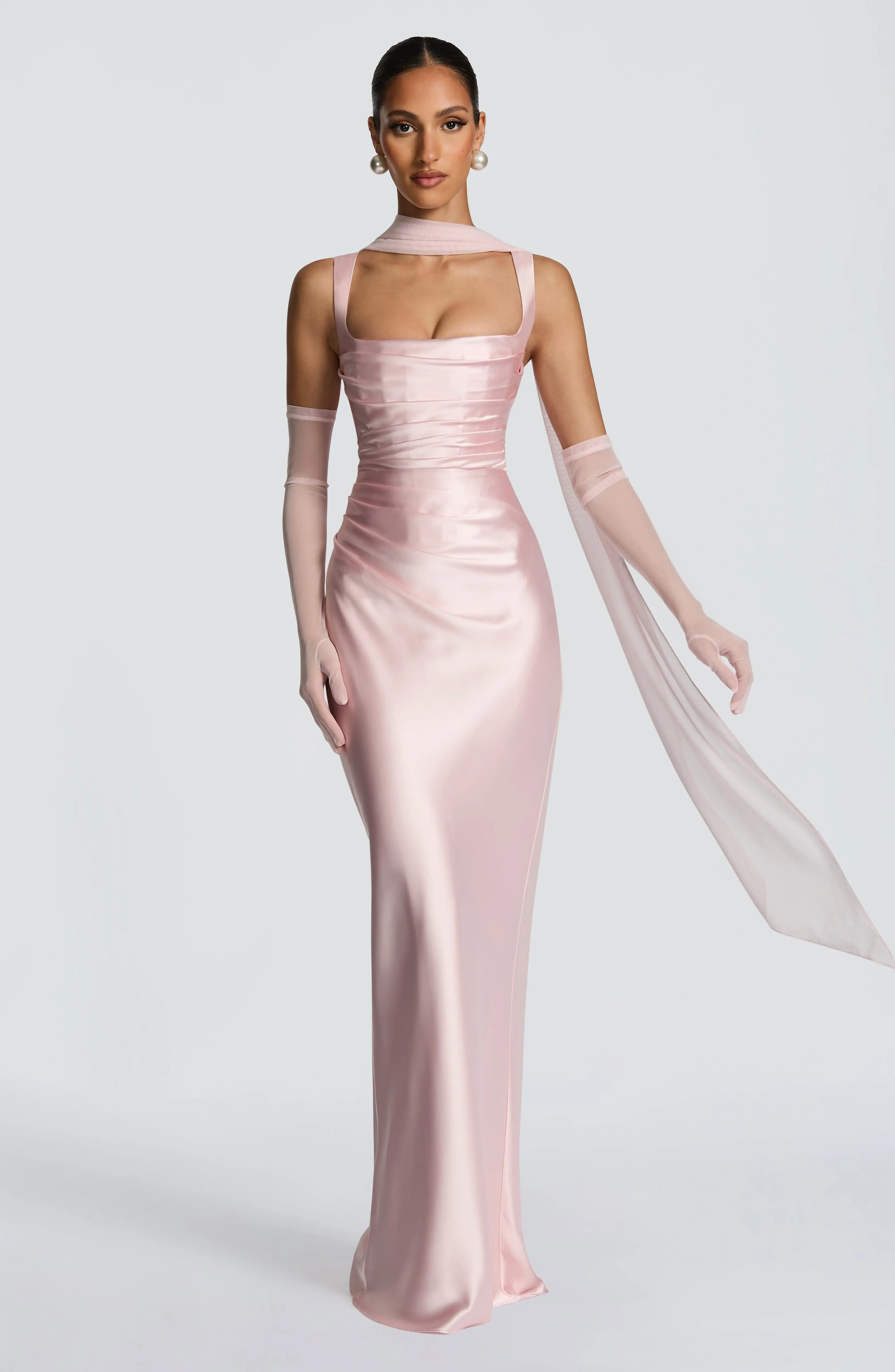 Calanthe Maxi Dress - Blush - Image 2