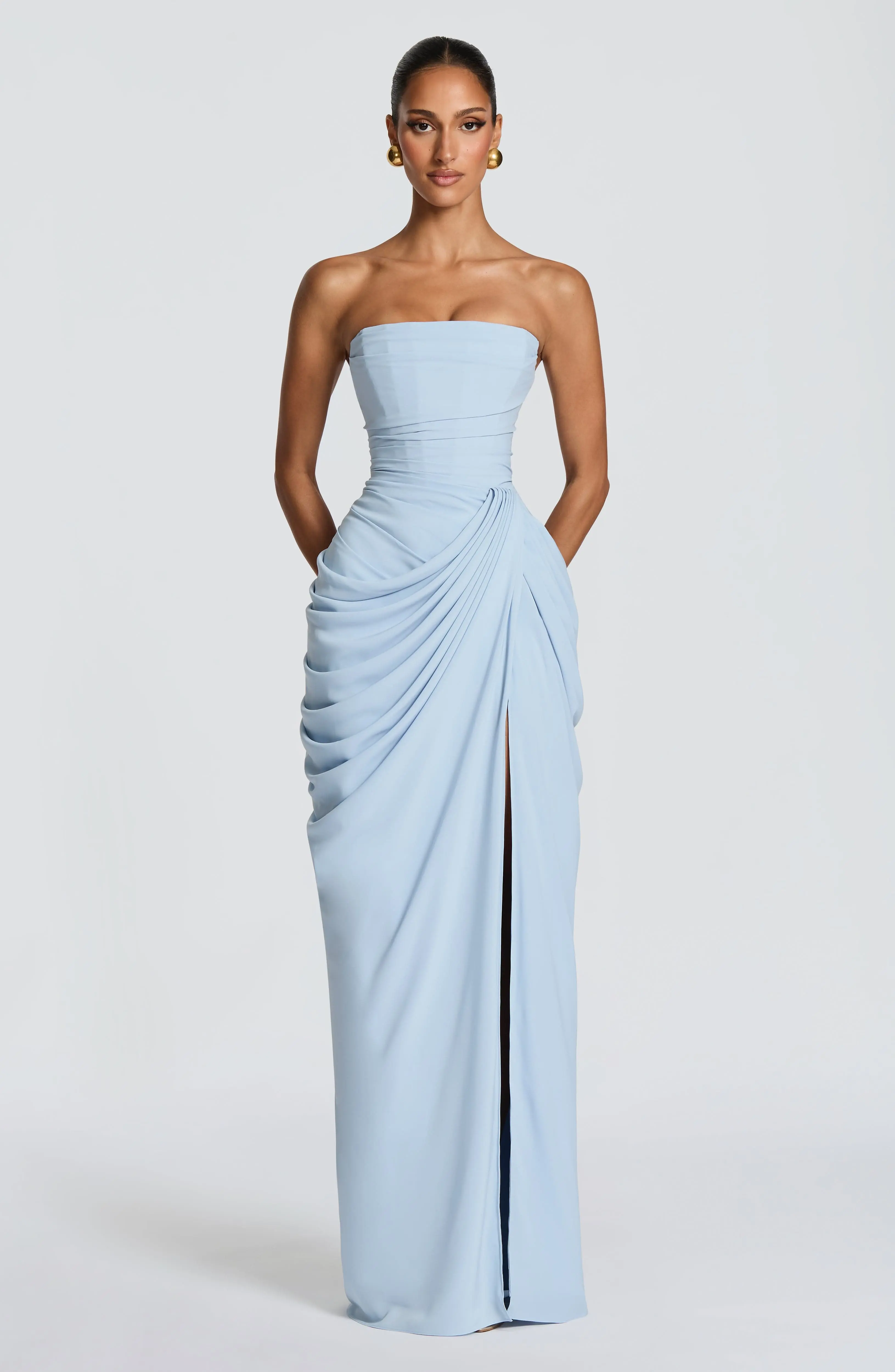 Cyra Maxi Dress - Glacier Blue - Image 4