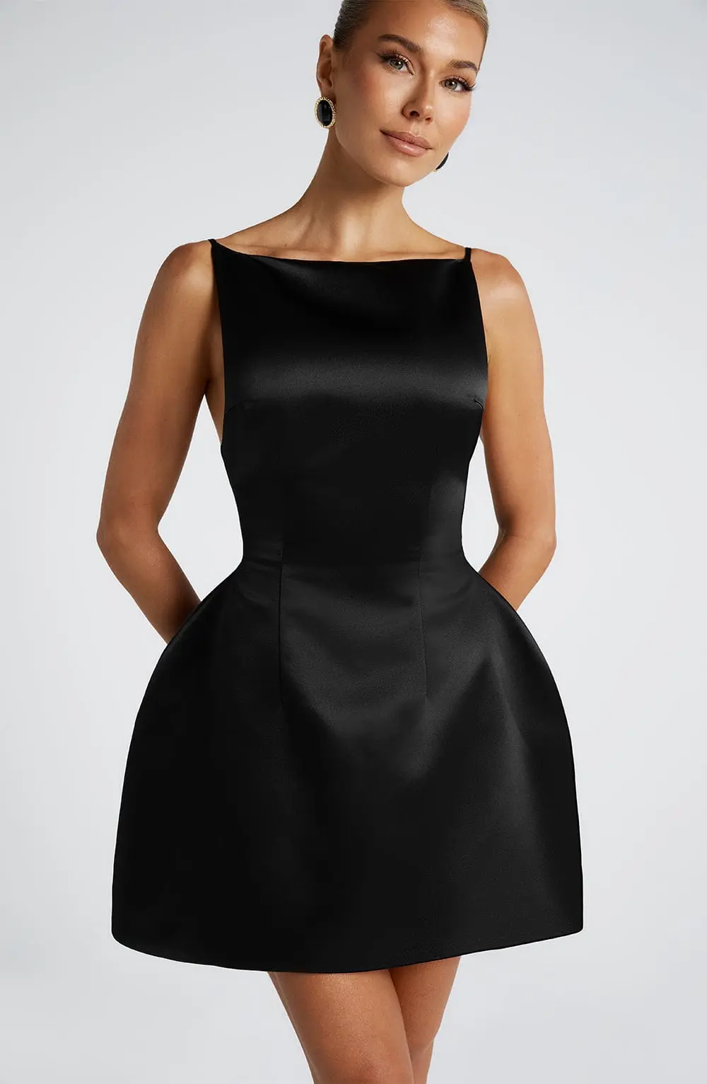 Tate Mini Dress - Black - Image 8
