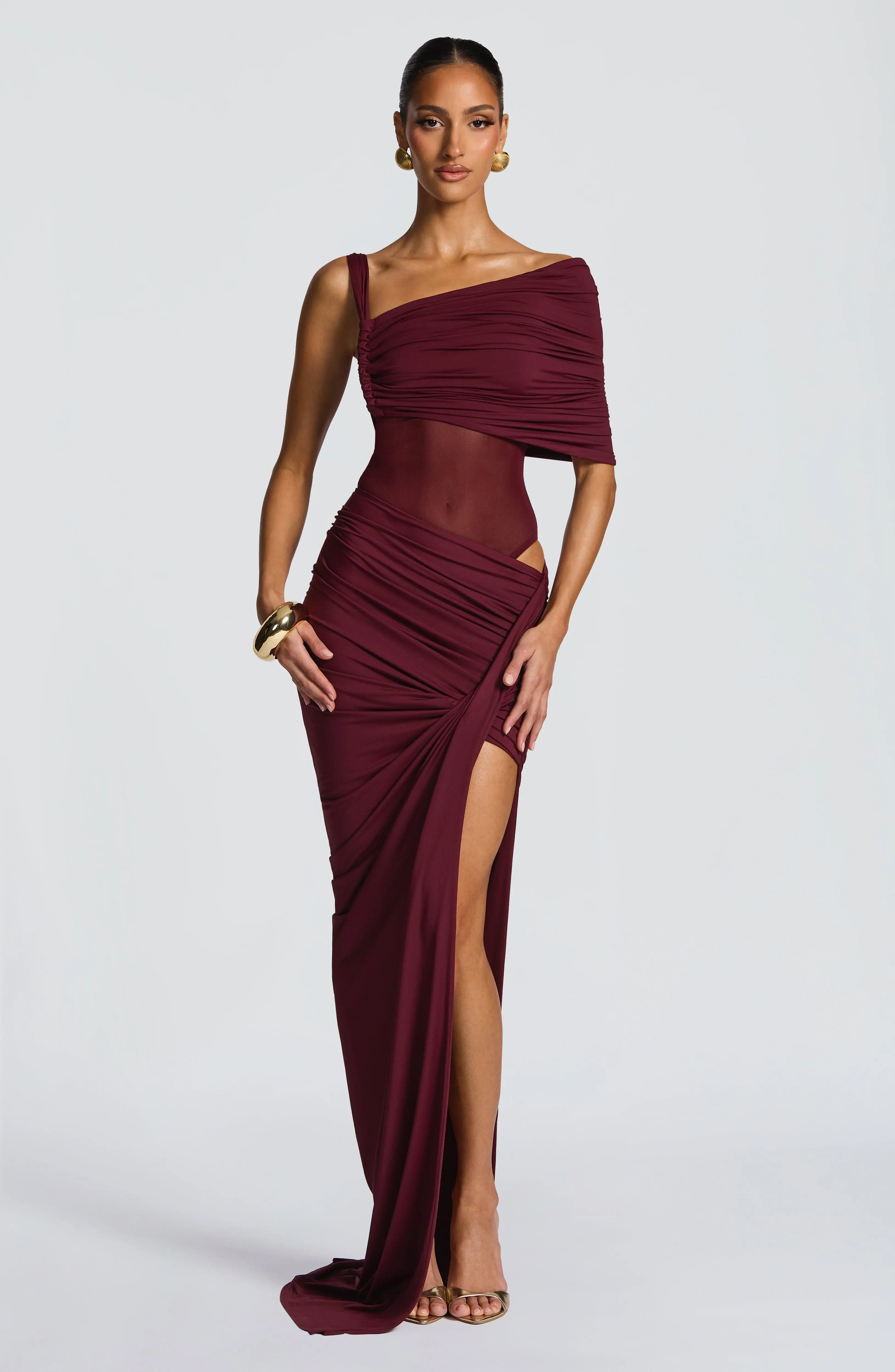 Henrietta Maxi Skirt - Cherry Lacquer - Image 8
