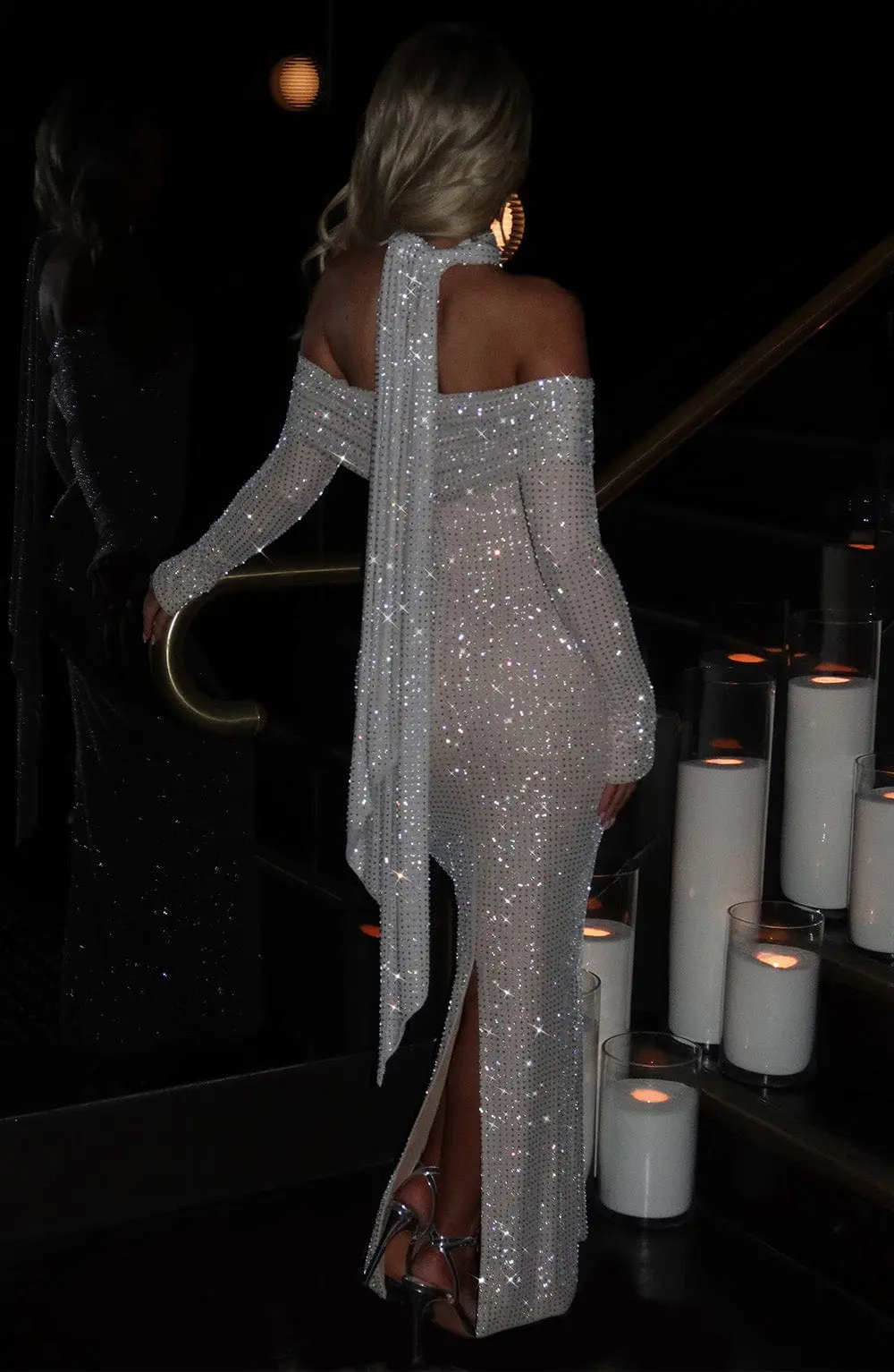 Cyprus Maxi Dress - Nude - Image 3