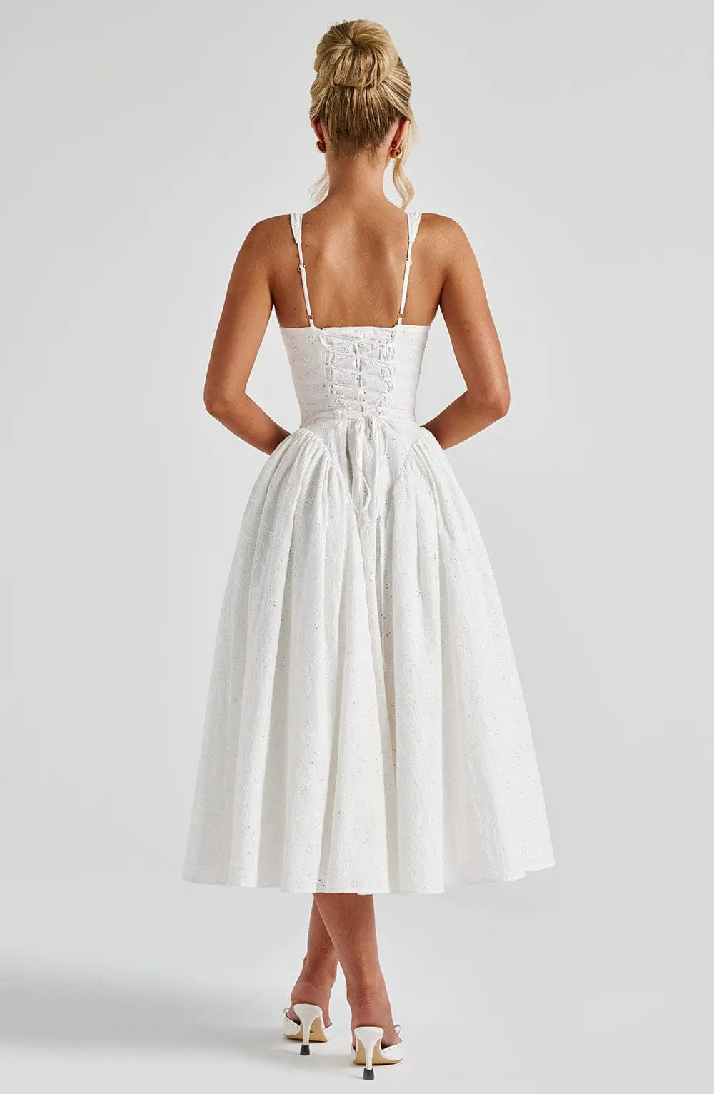 Monroe Midi Dress - Ivory - Image 3