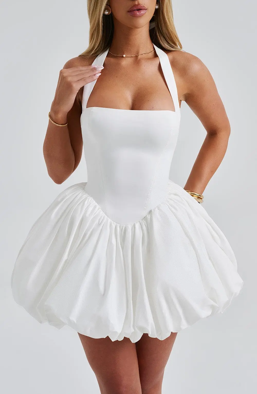 Maricia Mini Dress - Ivory - Image 5
