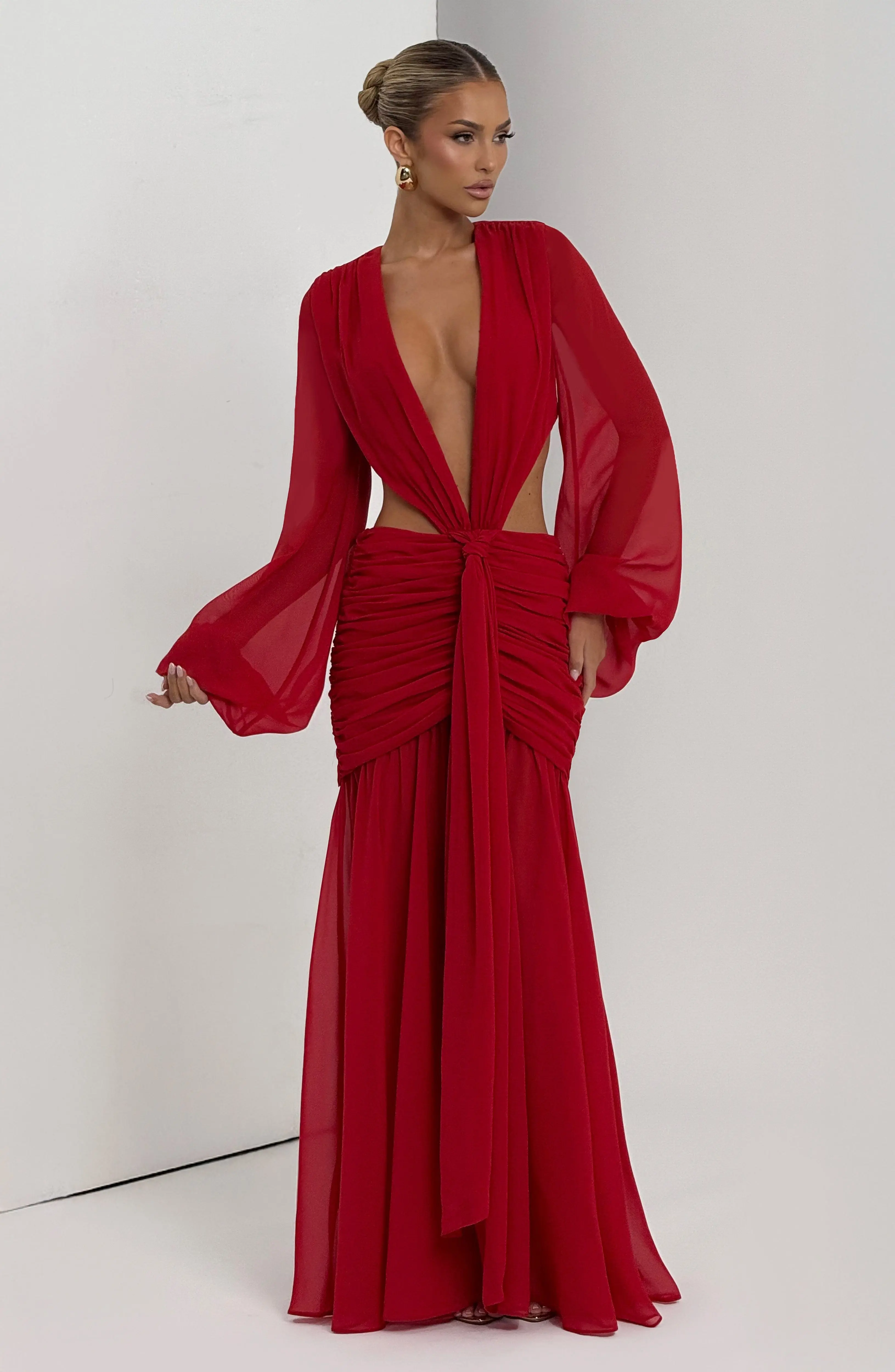 Andrina Maxi Dress - Red - Image 7