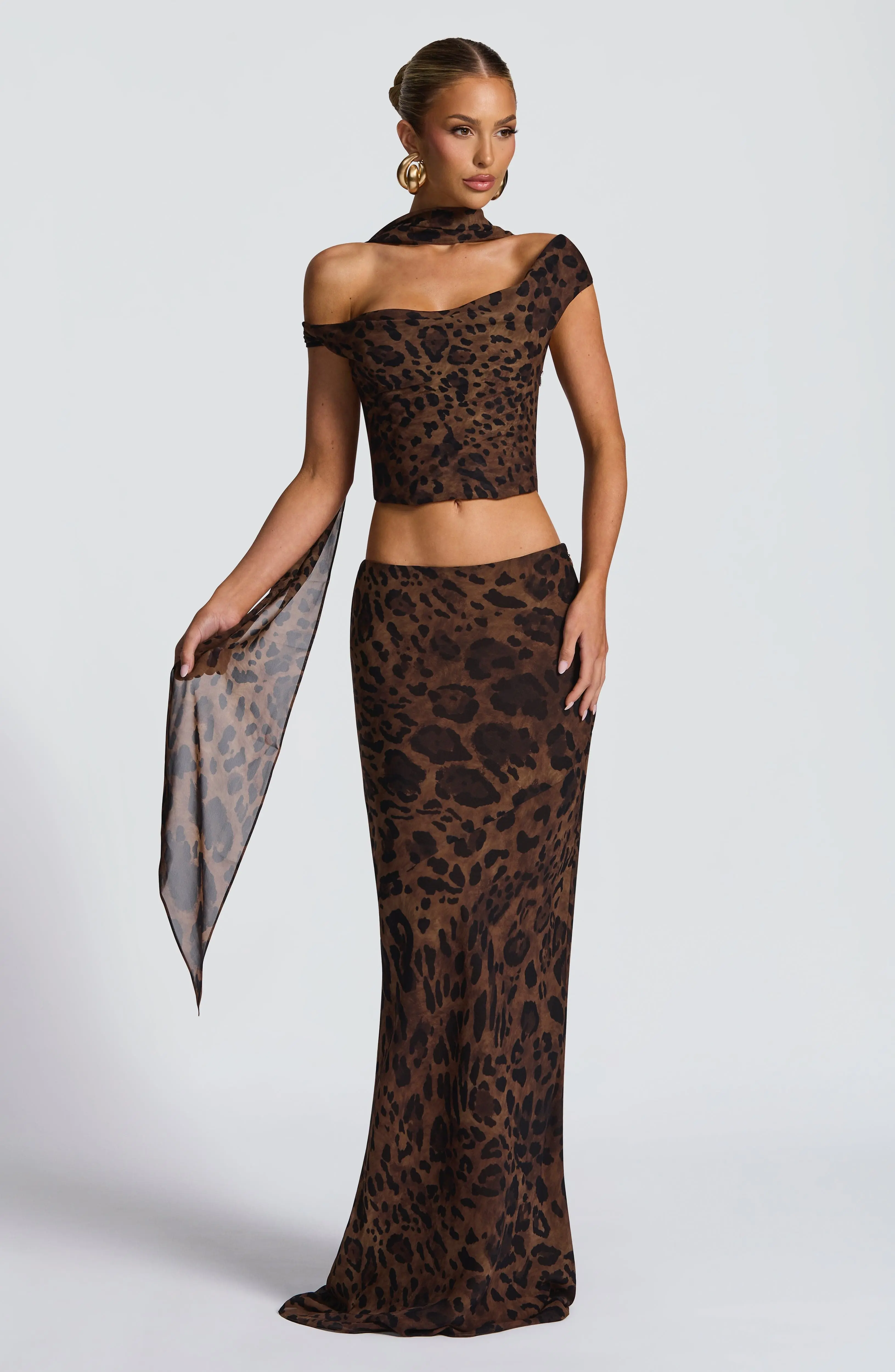 Chrysoula Maxi Skirt - Leopard Print - Image 2