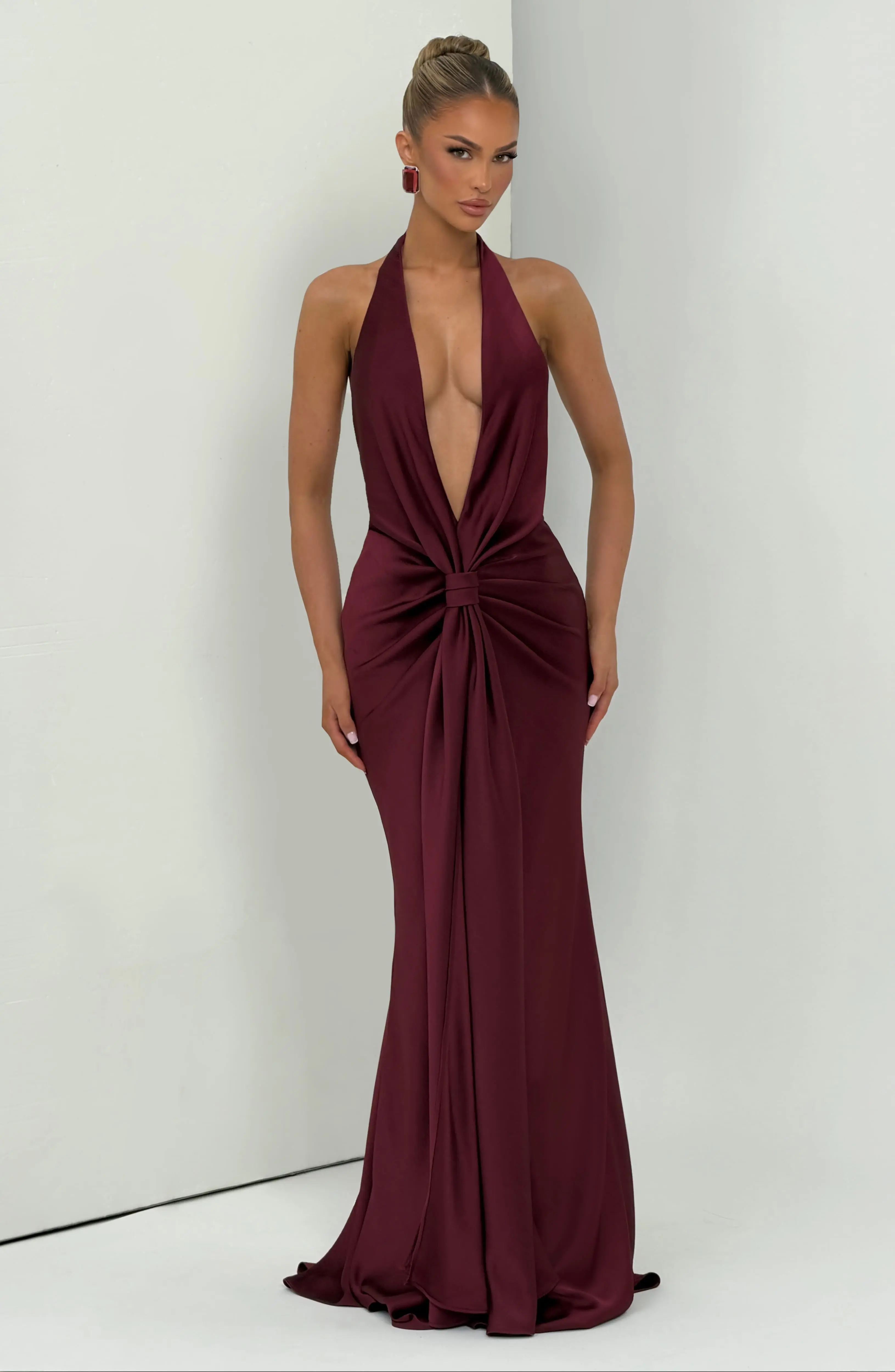 Linette Gown - Cherry Lacquer - Image 7