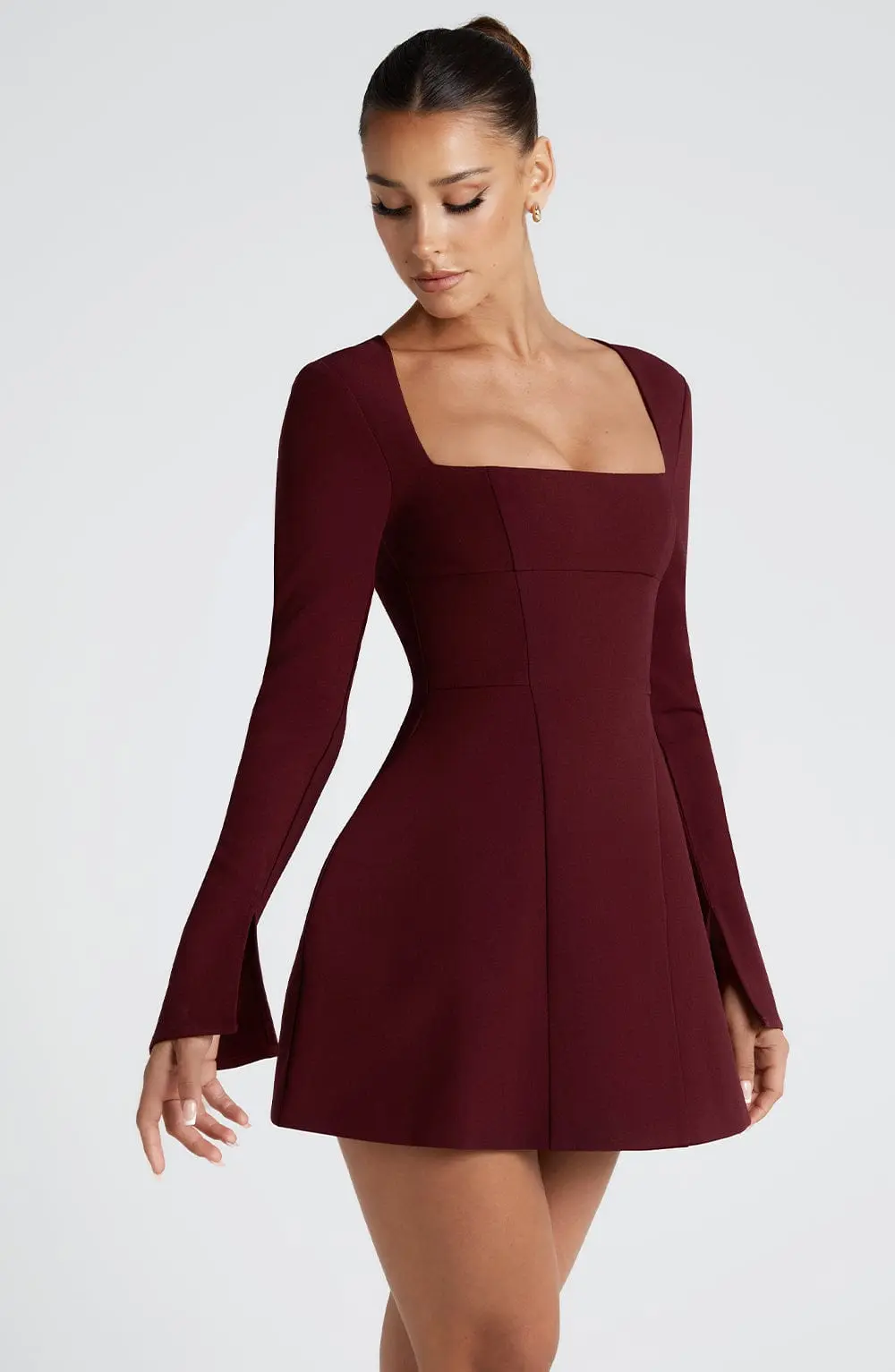 Esme Mini Dress - Cherry Lacquer - Image 2