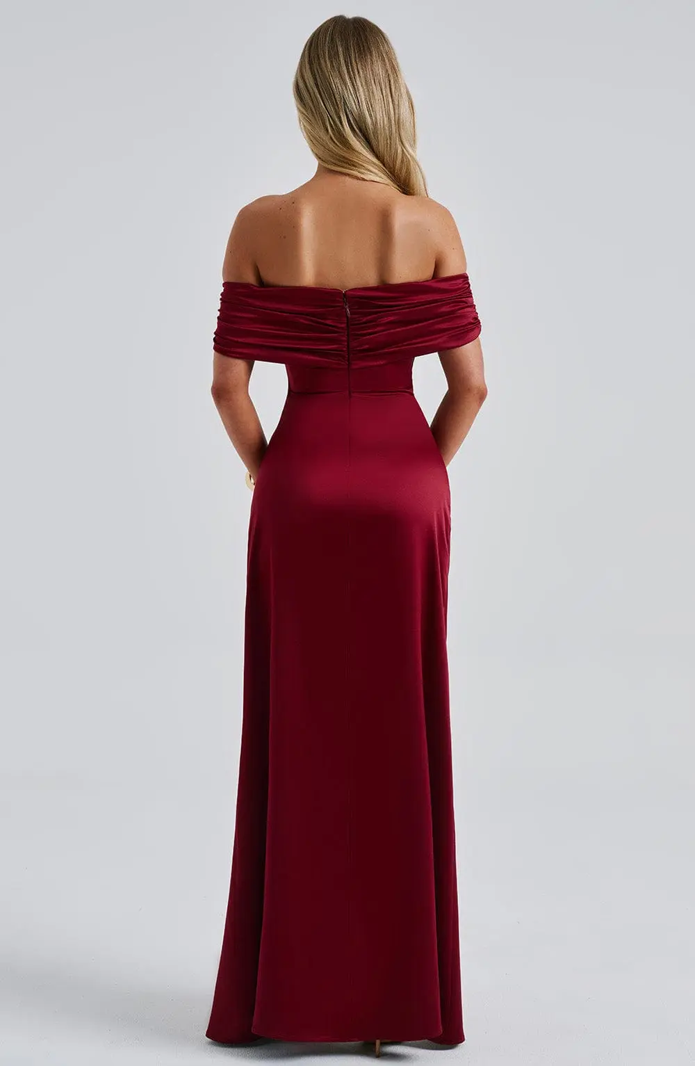 Gwendolyn Maxi Dress - Burgundy - Image 3
