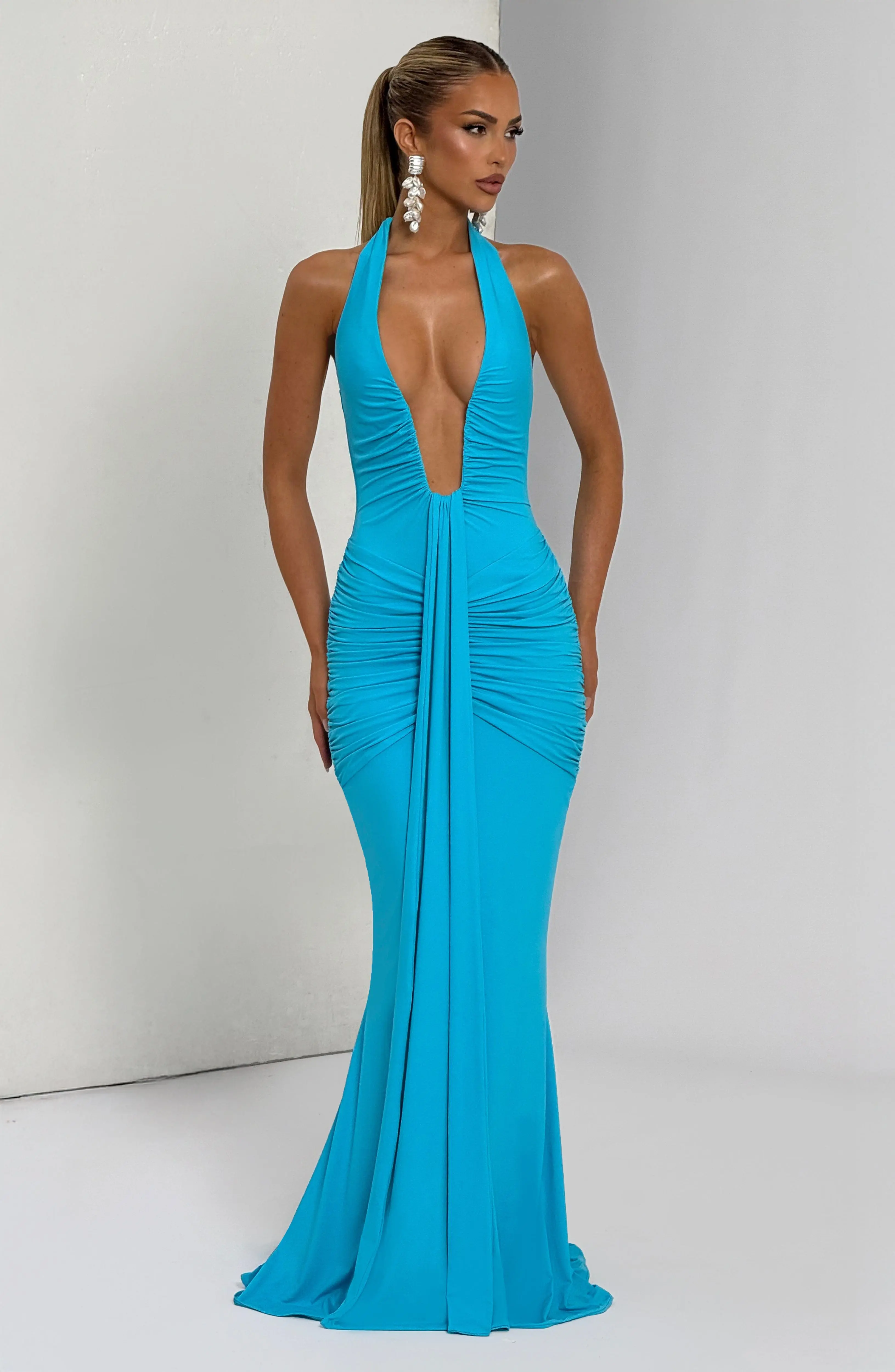Rosetta Maxi Dress - Aqua - Image 7