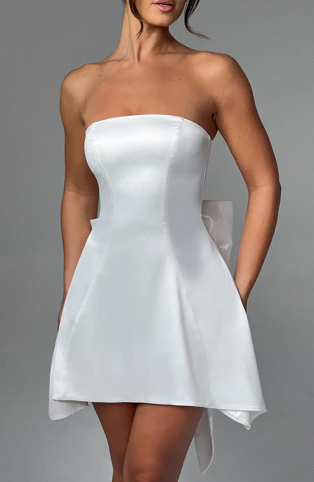 Freja Mini Dress - Ivory - Image 4