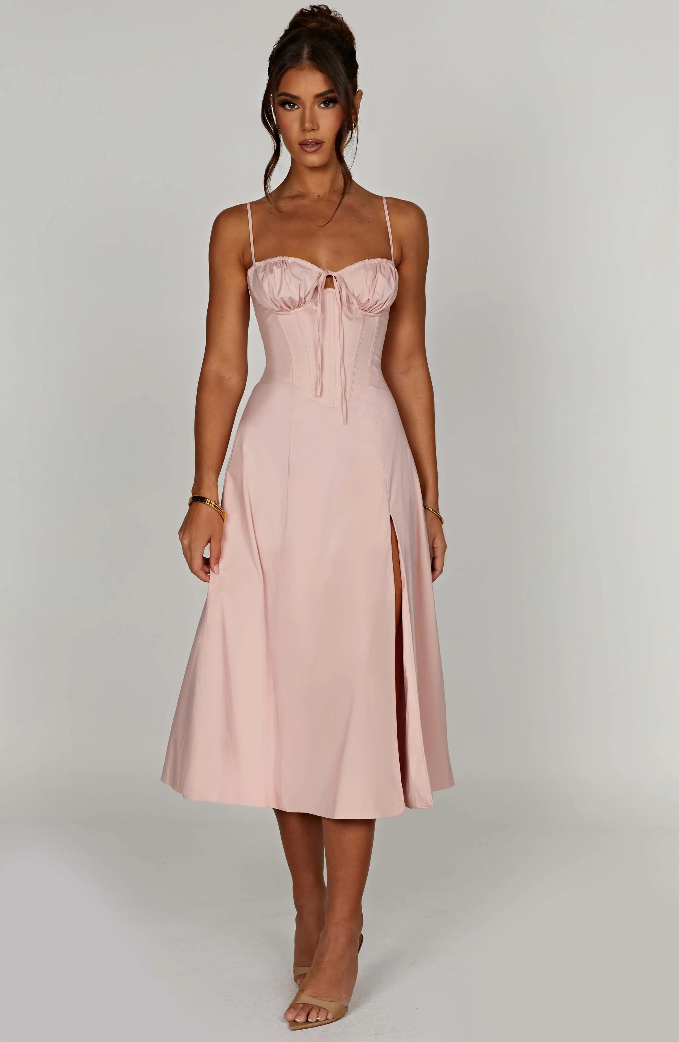 Deanna Midi Dress - Blush - Image 7