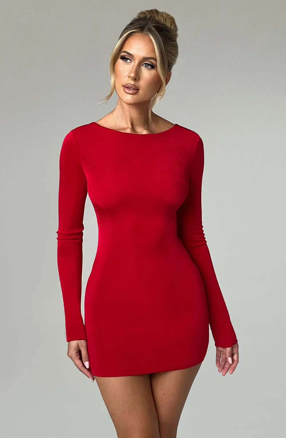Una Mini Dress - Red - Image 8