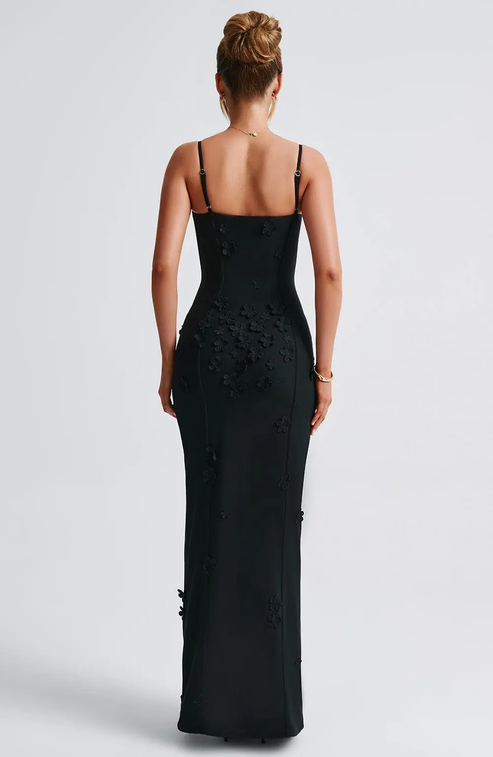 Dalary Maxi Dress - Black Lined - Image 5