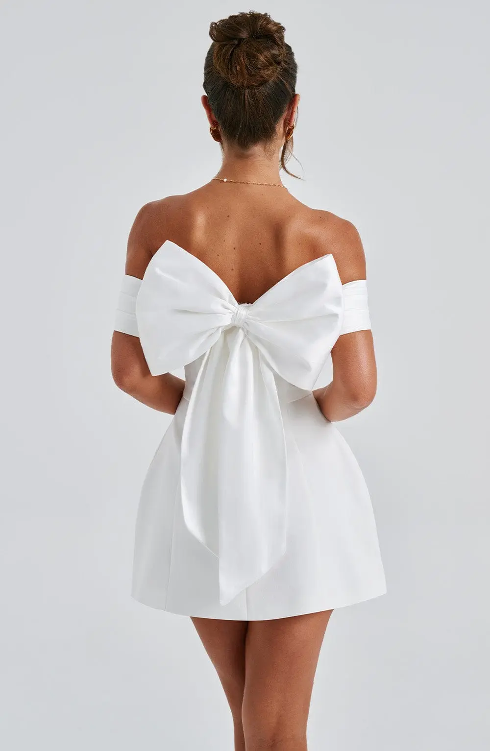Delta Mini Dress - Ivory - Image 11
