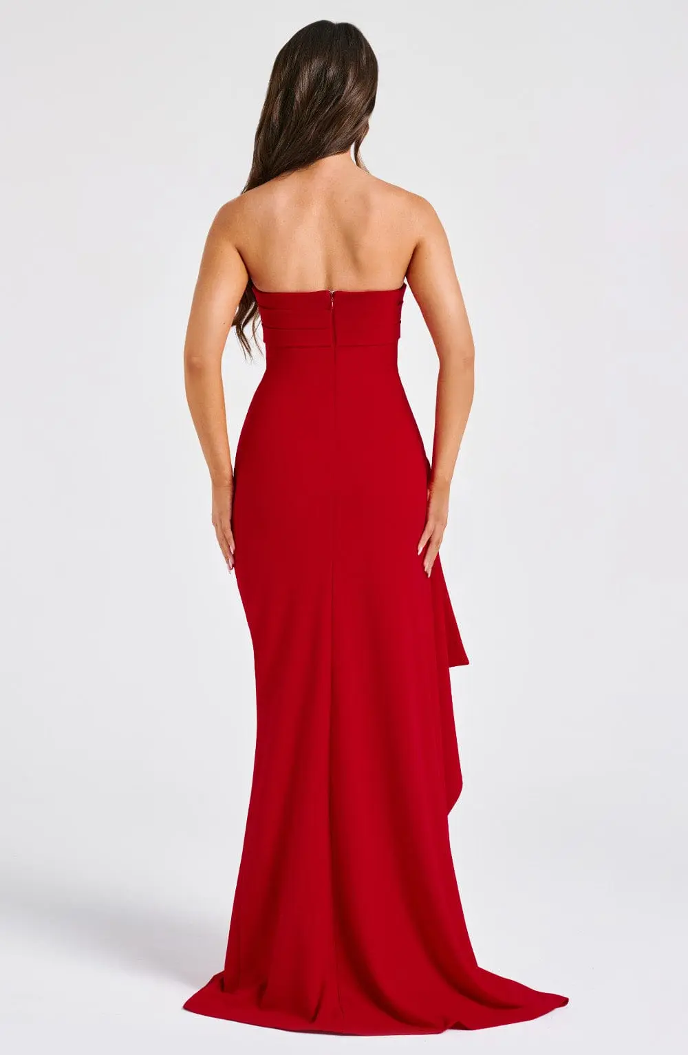 Zafira Maxi Dress - Red - Image 4