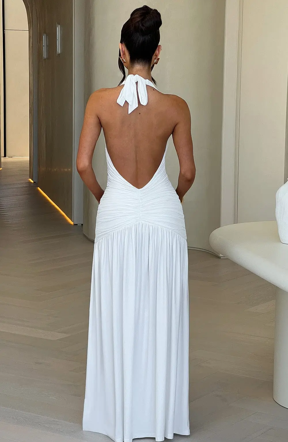 Melania Maxi Dress - White - Image 3