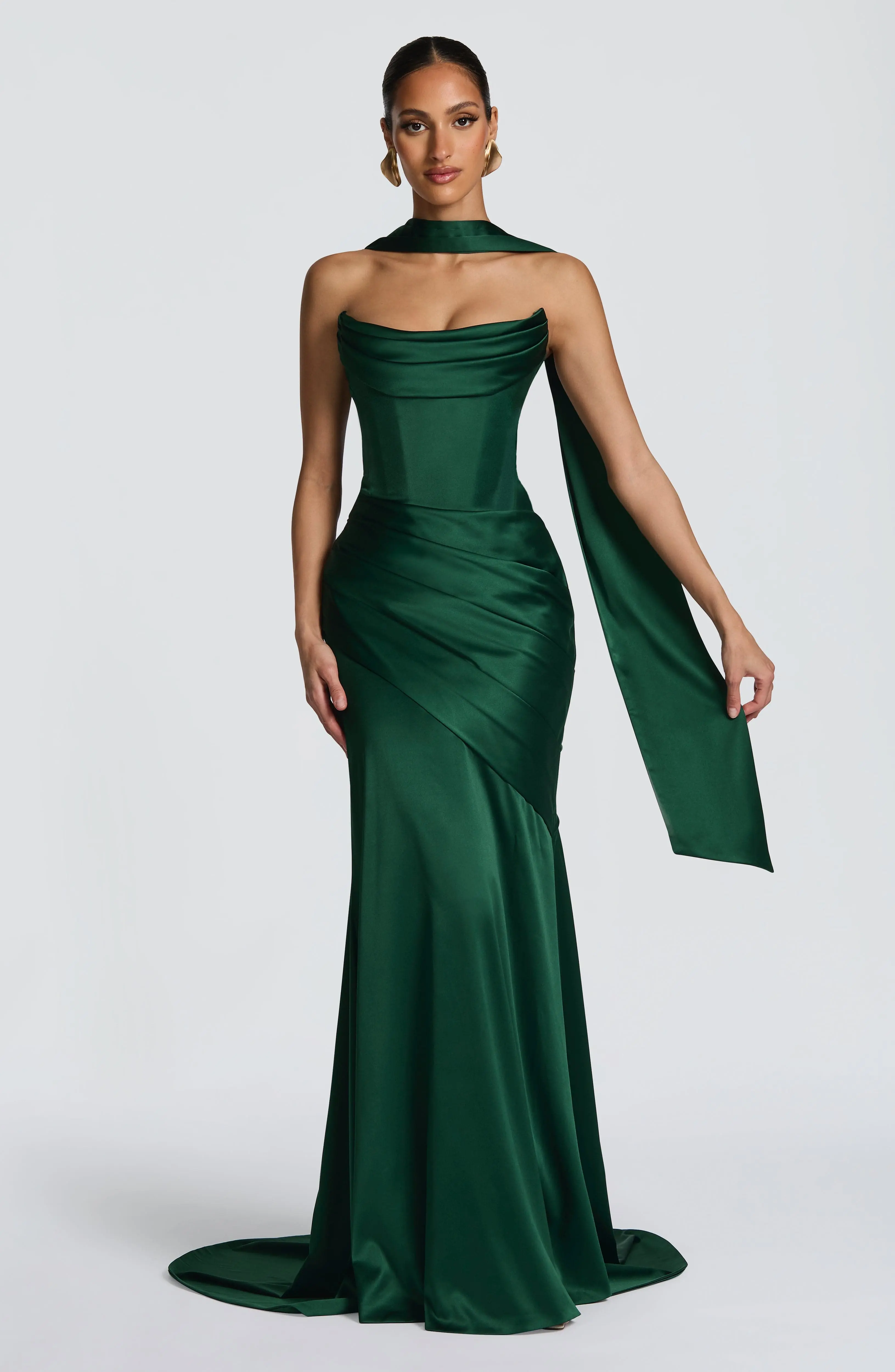 Kensington Maxi Dress - Emerald - Image 4