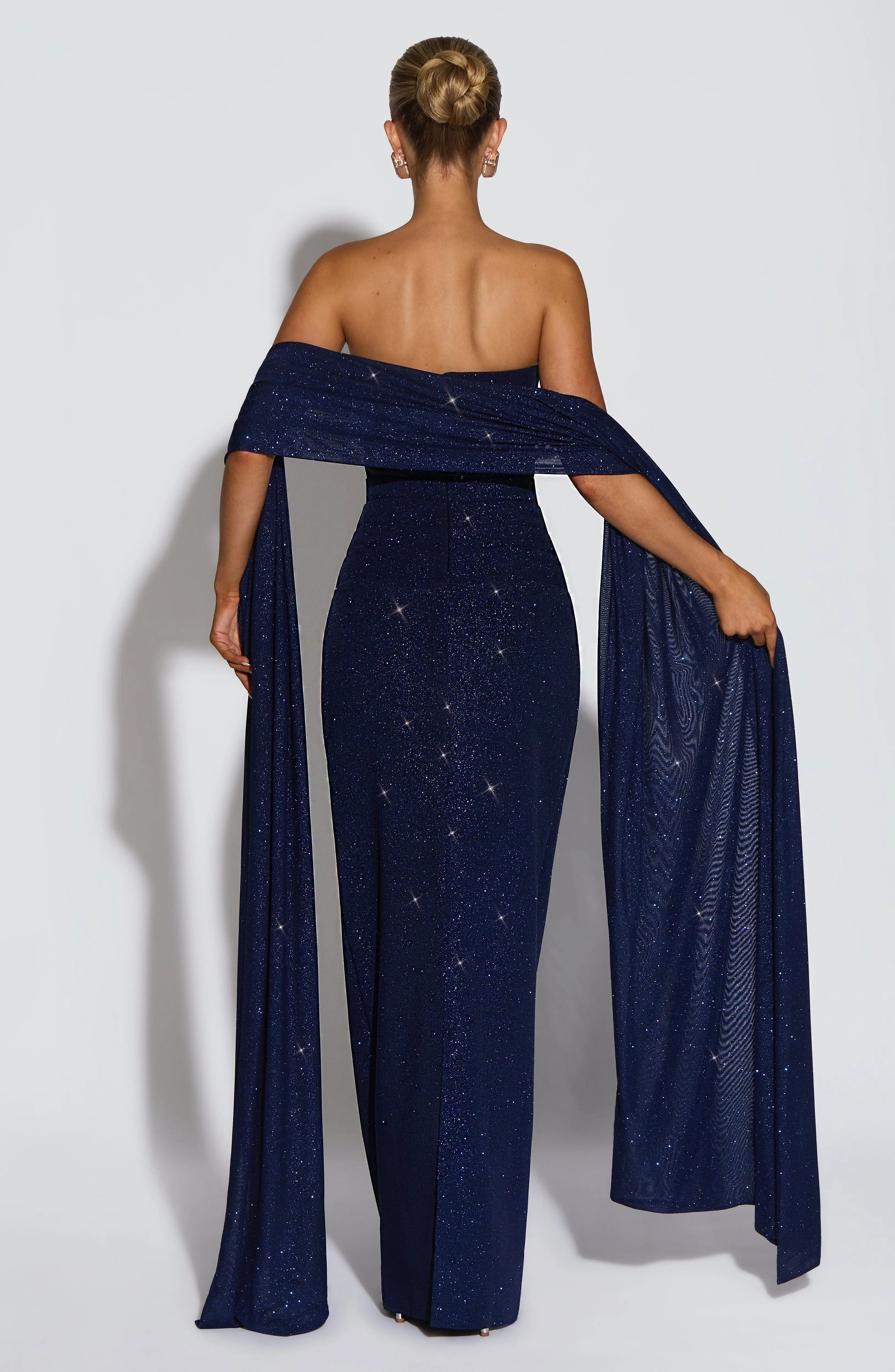 Agnes Shawl - Navy Sparkle - Image 2