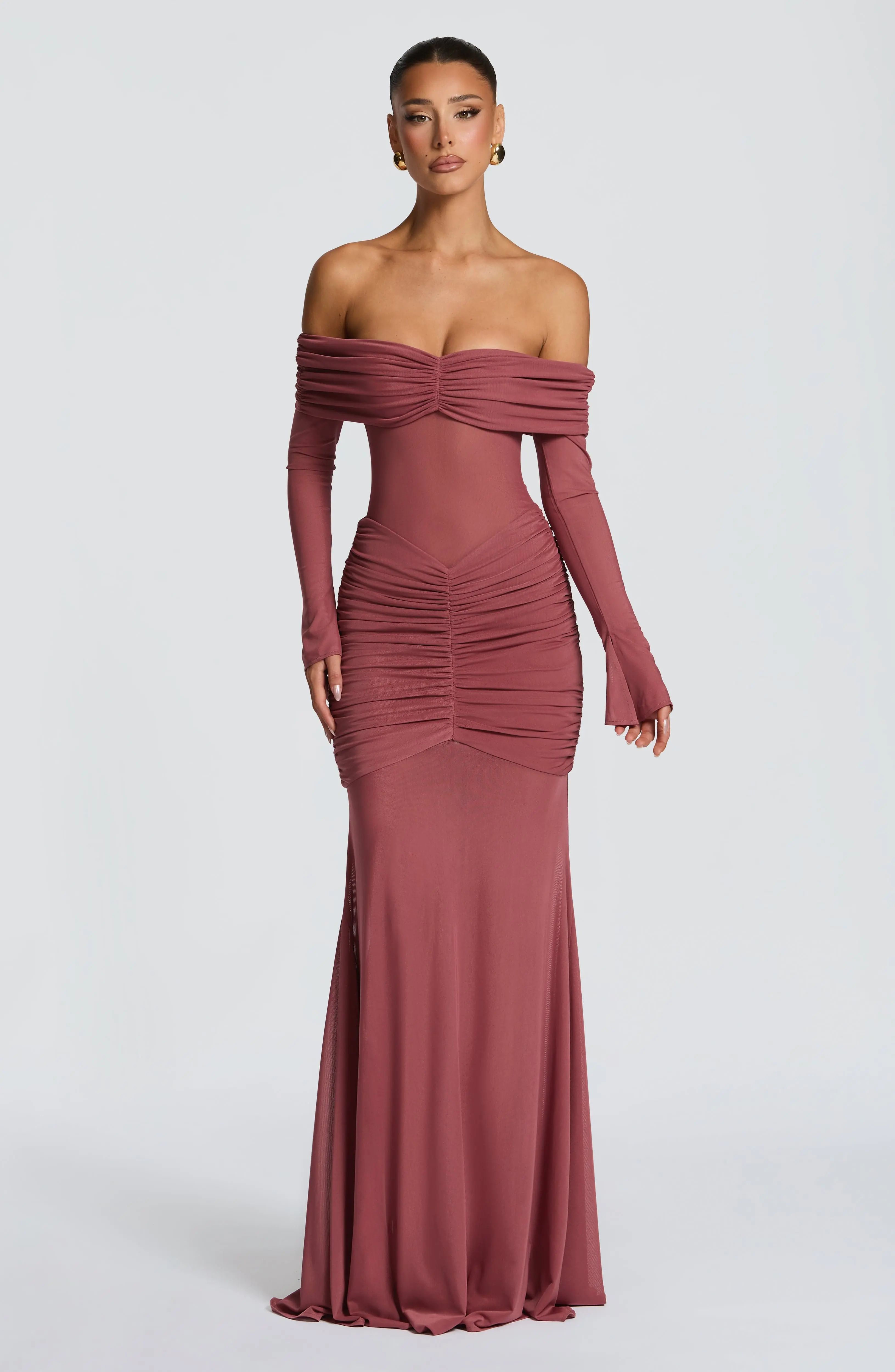 Arlena Maxi Dress - Rose Brown - Image 9