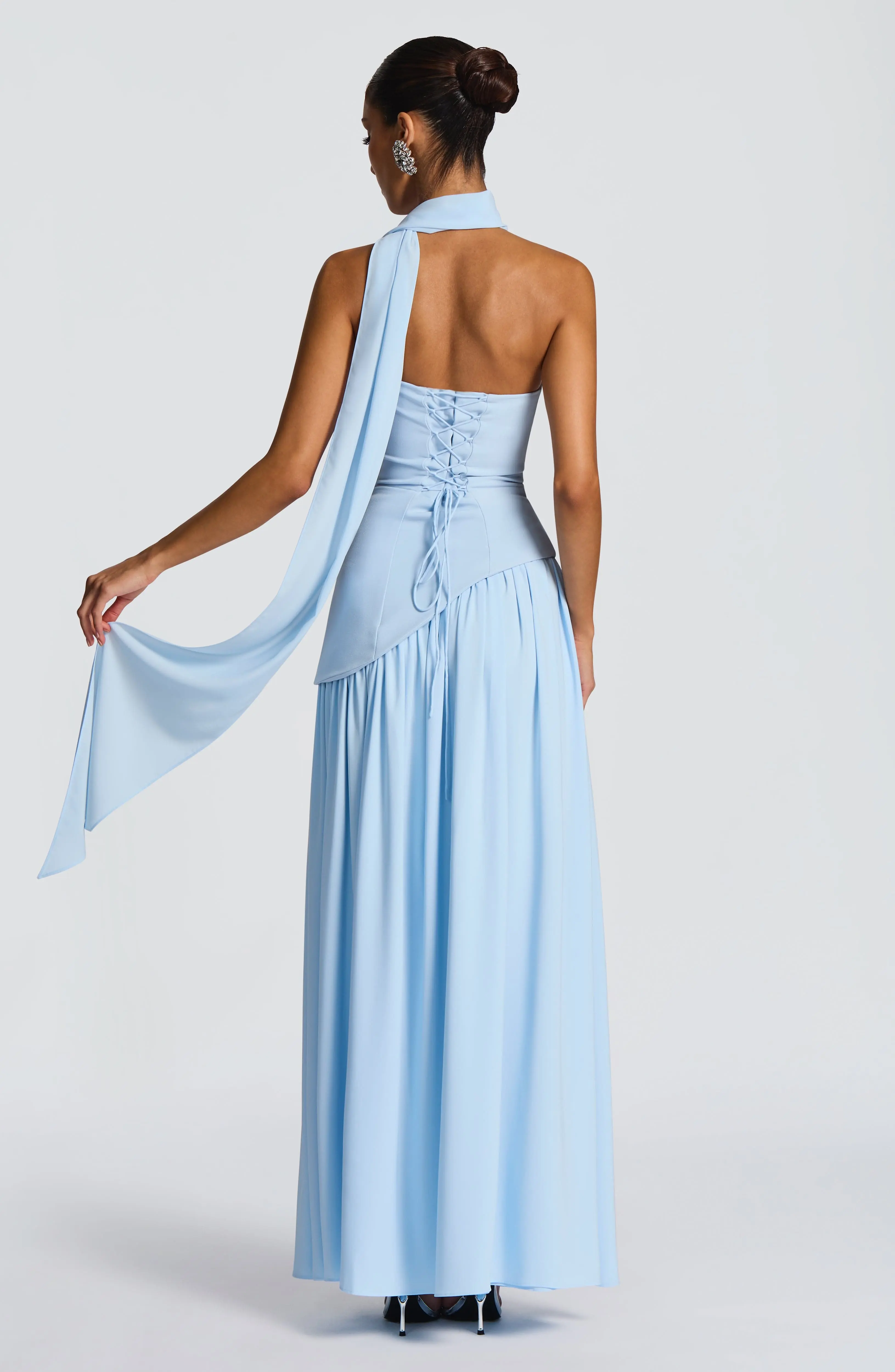 Maliyah Maxi Dress - Baby Blue - Image 2