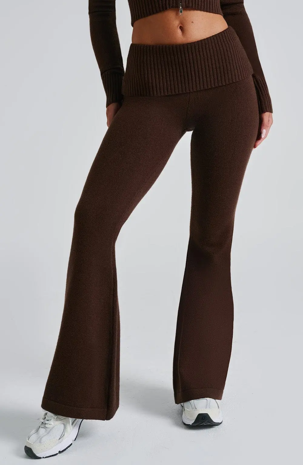 Portia Knit Pants - Chocolate - Image 4