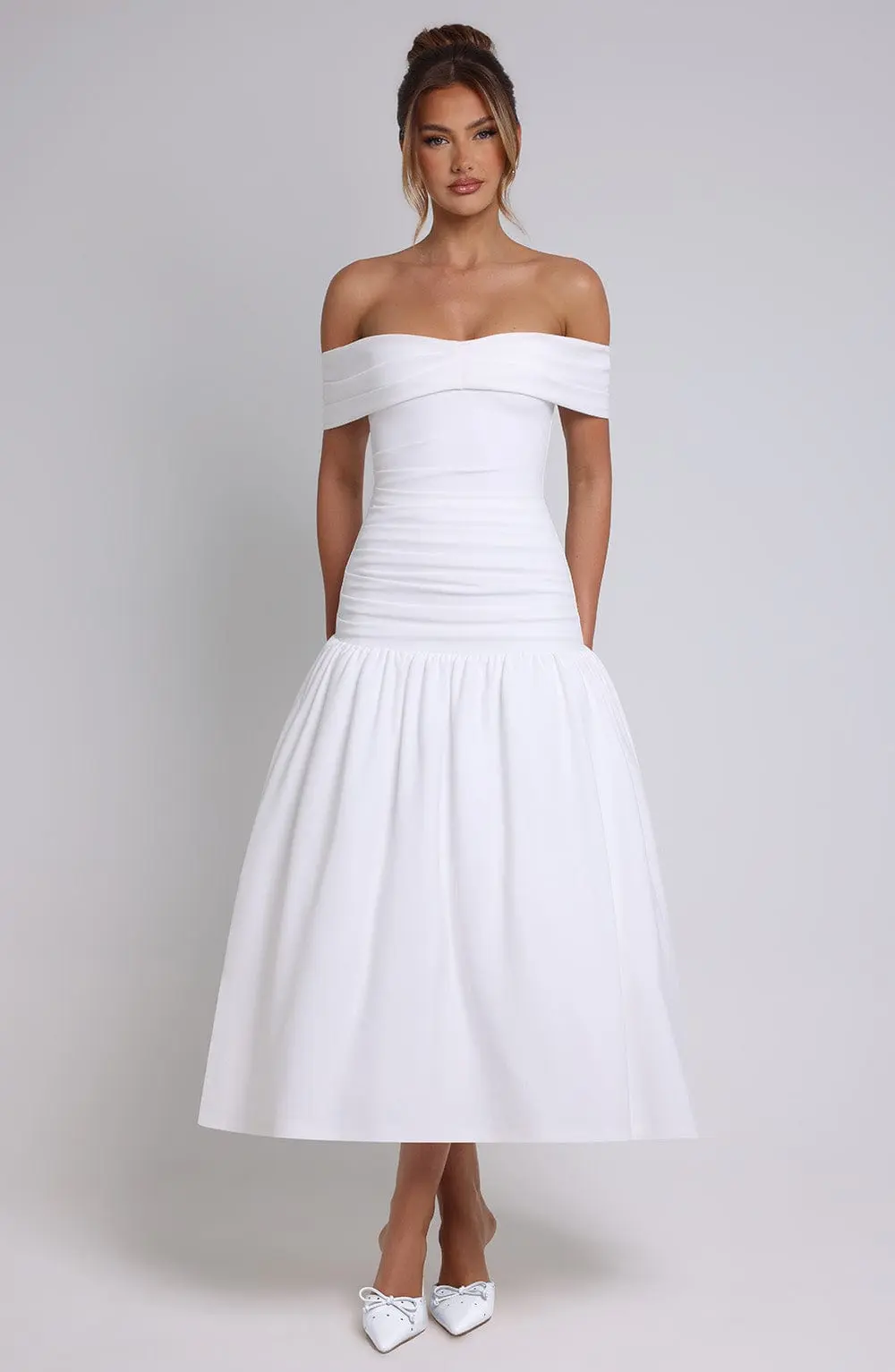 Wilhelmina Midaxi Dress - Ivory - Image 9