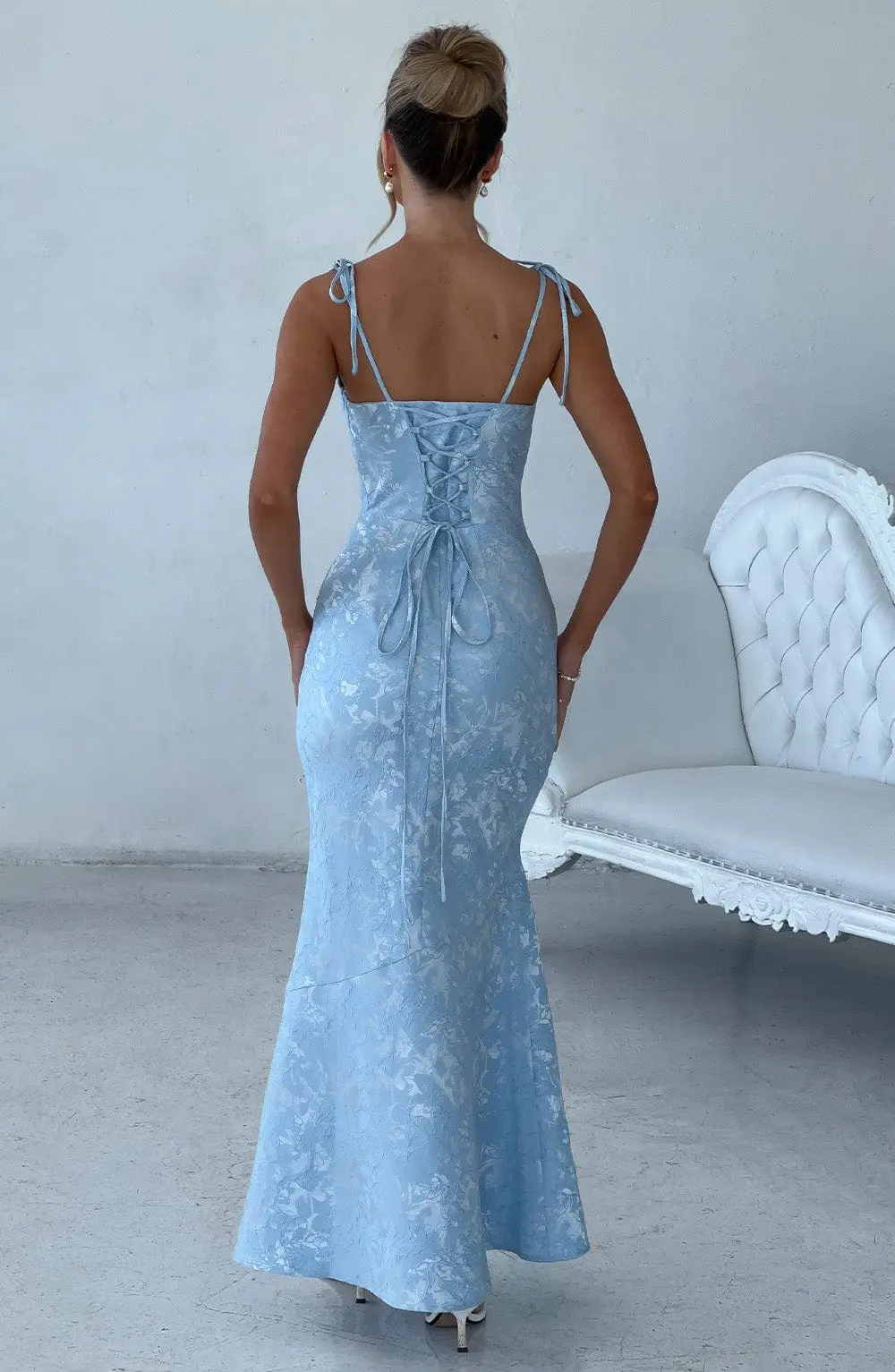 Whitney Maxi Dress - Blue - Image 2