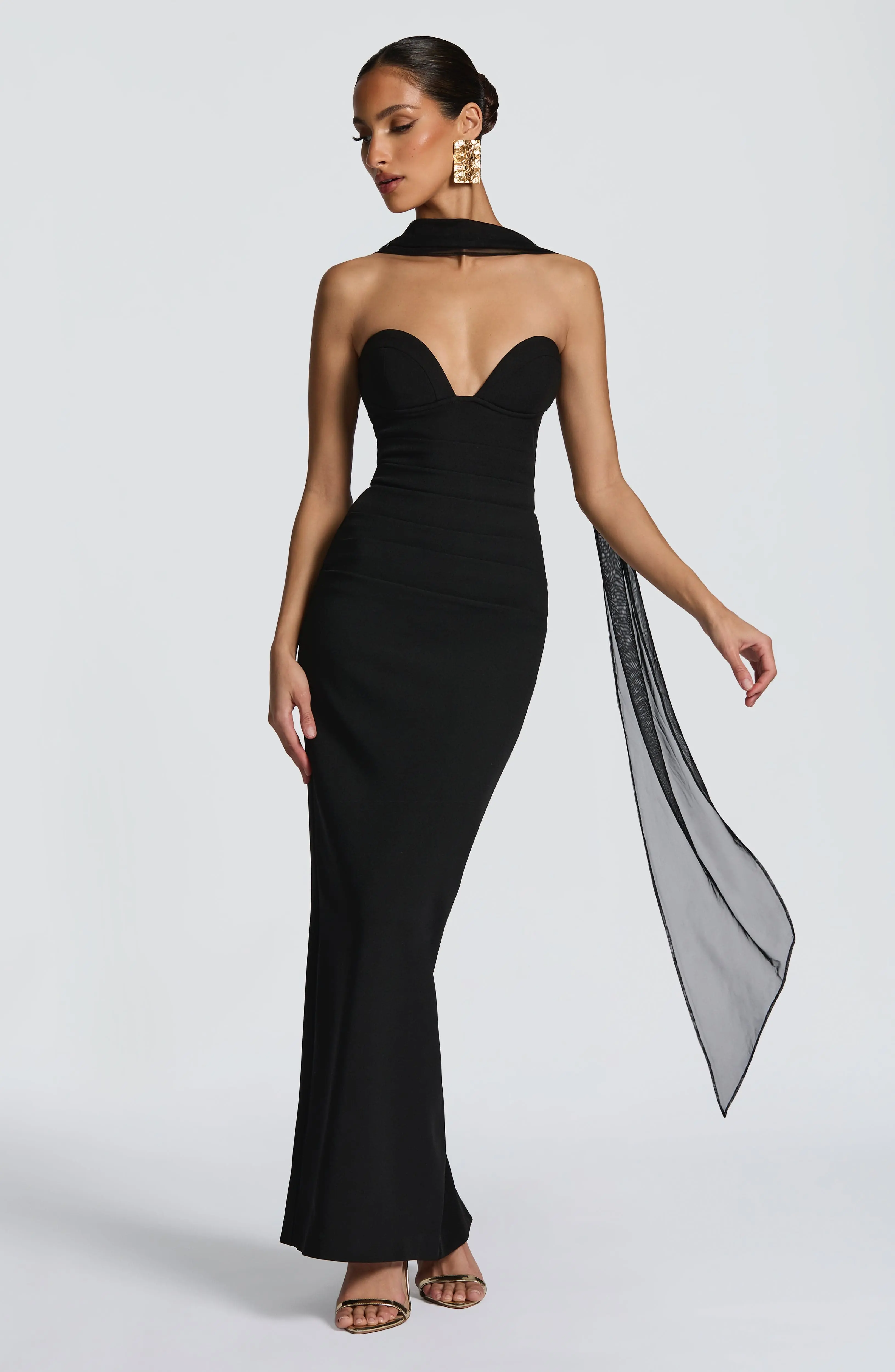 Lindsey Maxi Dress - Black - Image 4