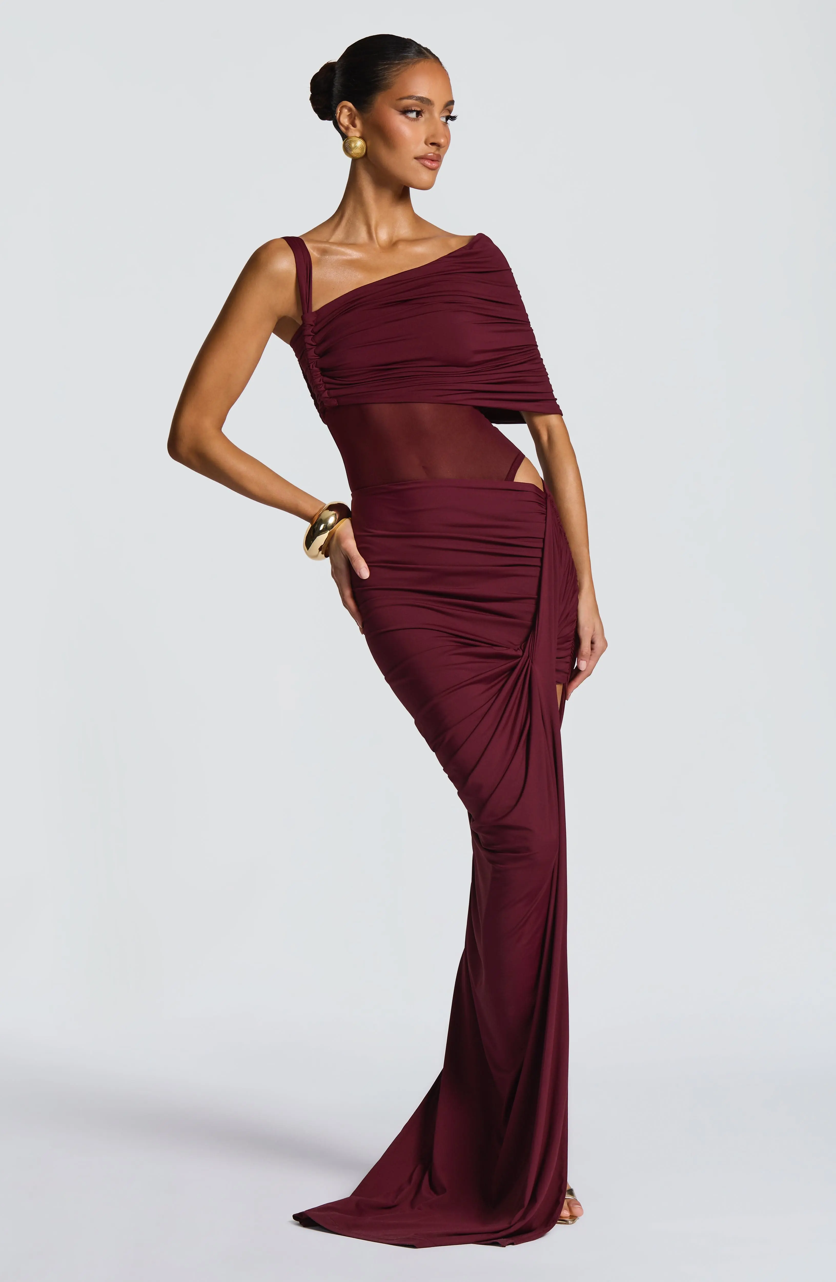 Henrietta Maxi Skirt - Cherry Lacquer - Image 7